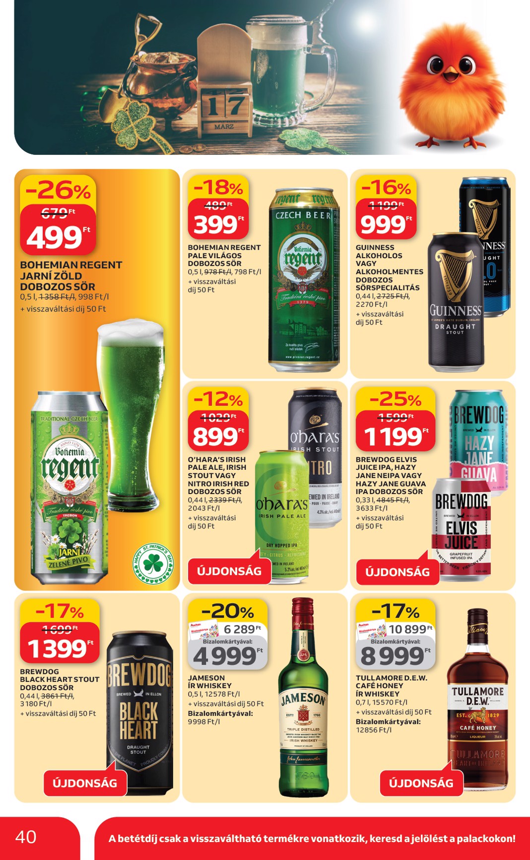 auchan - Auchan Hipermarket akciós újság, érvényes 2026.03.12. - 2026.03.18. - page: 40