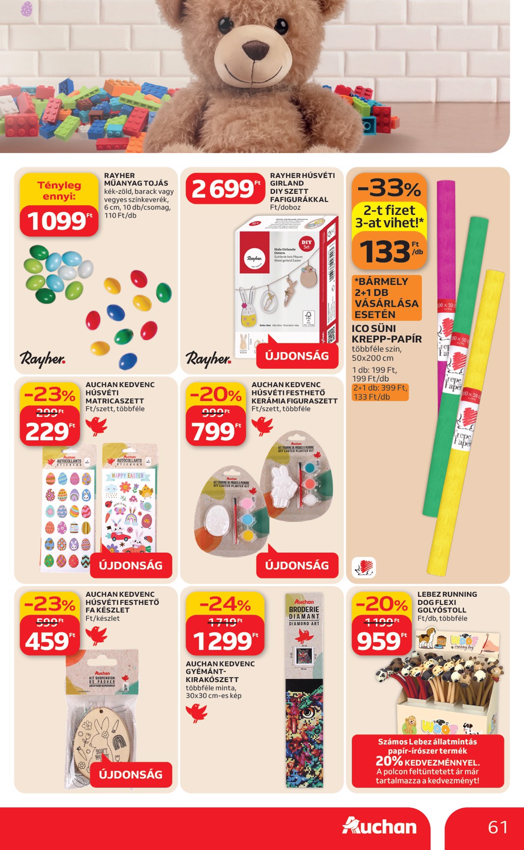 auchan - Auchan Hipermarket akciós újság, érvényes 2026.03.12. - 2026.03.18. - page: 61