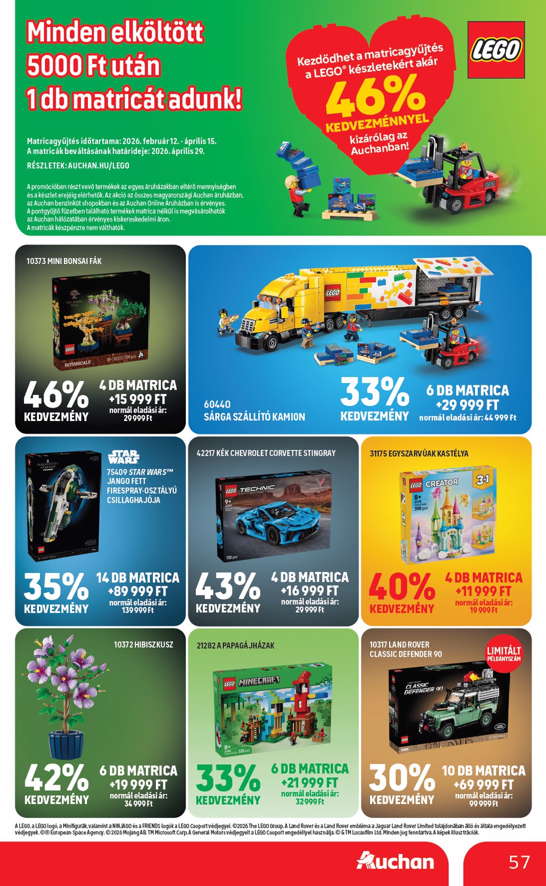 auchan - Auchan Hipermarket akciós újság, érvényes 2026.03.12. - 2026.03.18. - page: 57