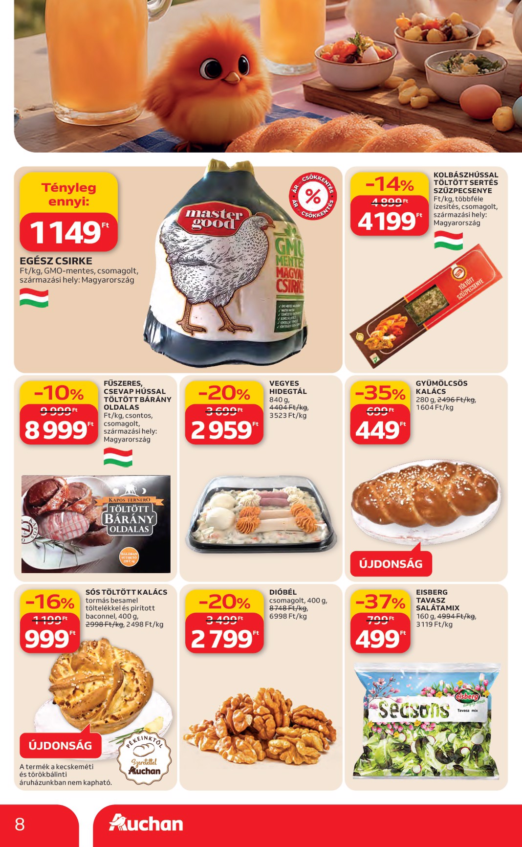 auchan - Auchan Hipermarket akciós újság, érvényes 2026.03.19. - 2026.03.25. - page: 8