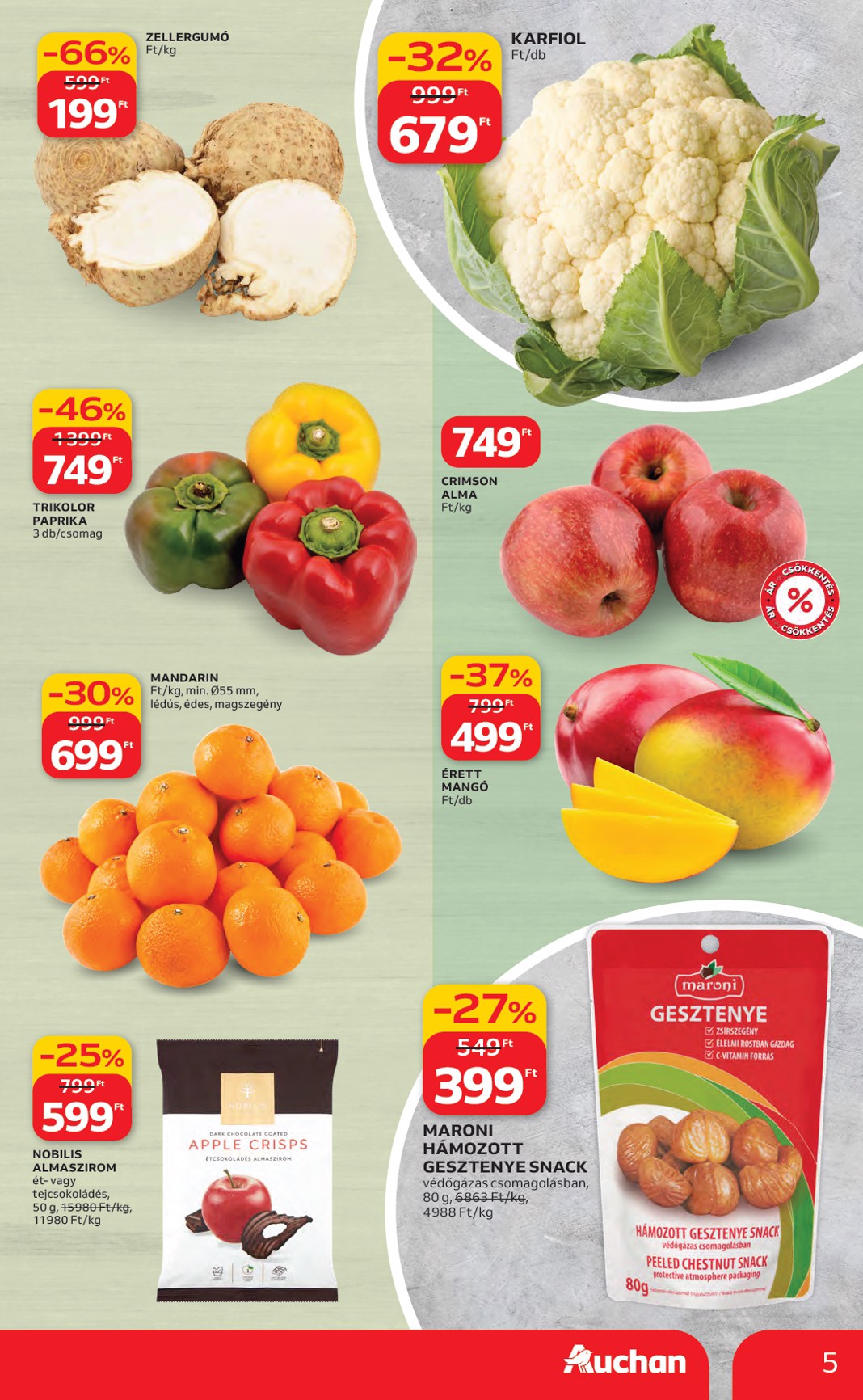 auchan - Auchan Hipermarket akciós újság, érvényes 2026.03.19. - 2026.03.25. - page: 5