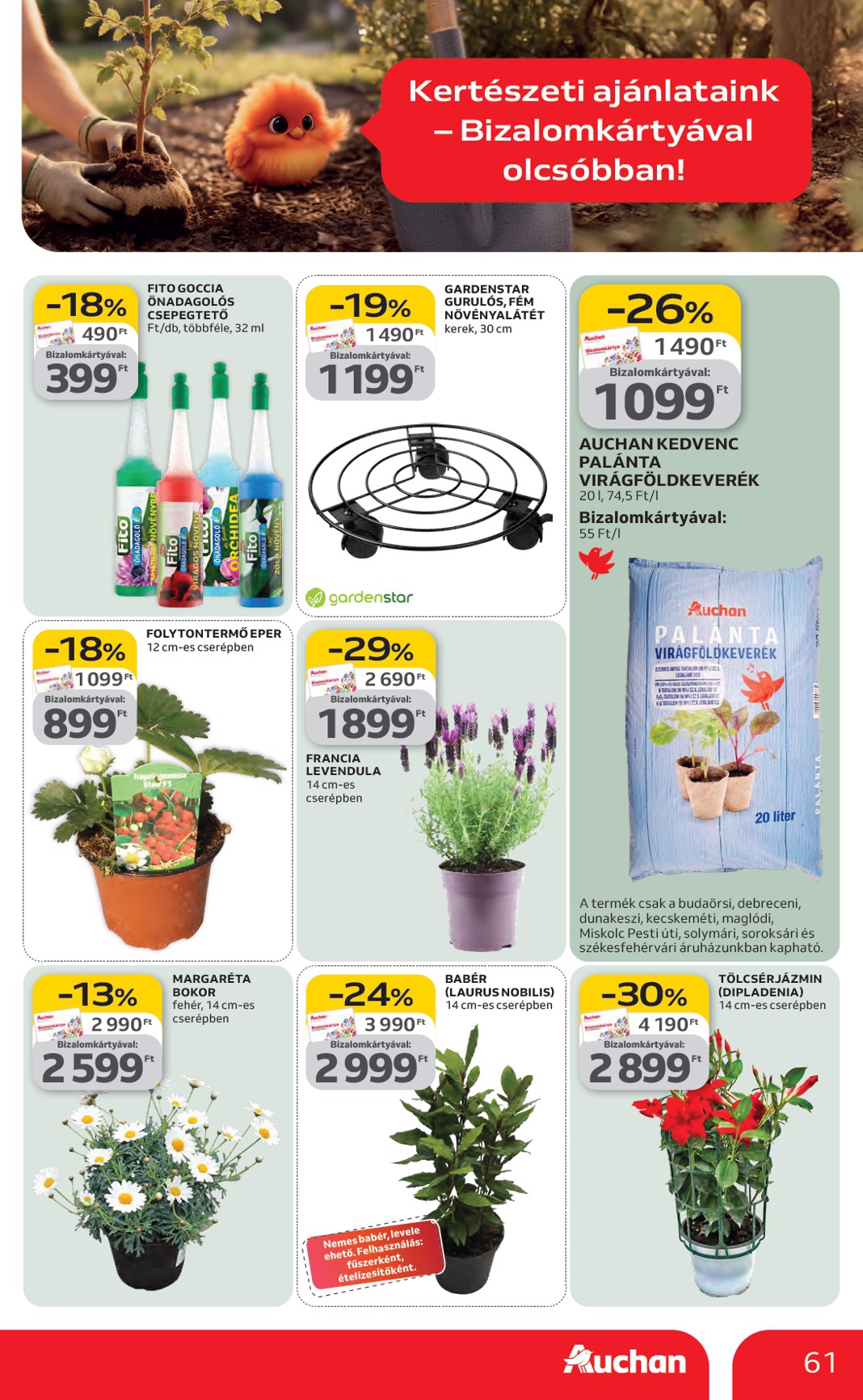 auchan - Auchan Hipermarket akciós újság, érvényes 2026.03.19. - 2026.03.25. - page: 61