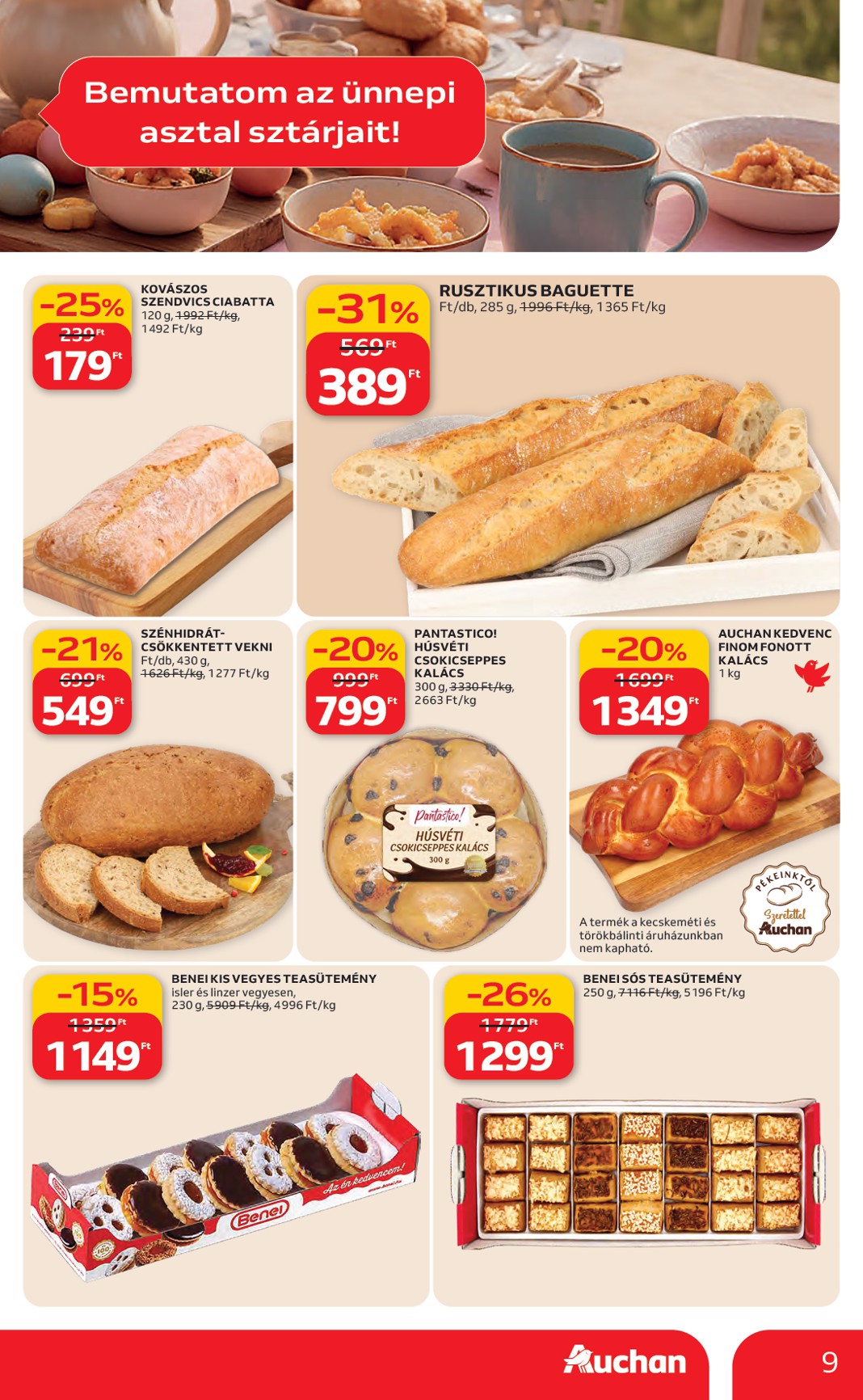 auchan - Auchan Hipermarket akciós újság, érvényes 2026.03.19. - 2026.03.25. - page: 9