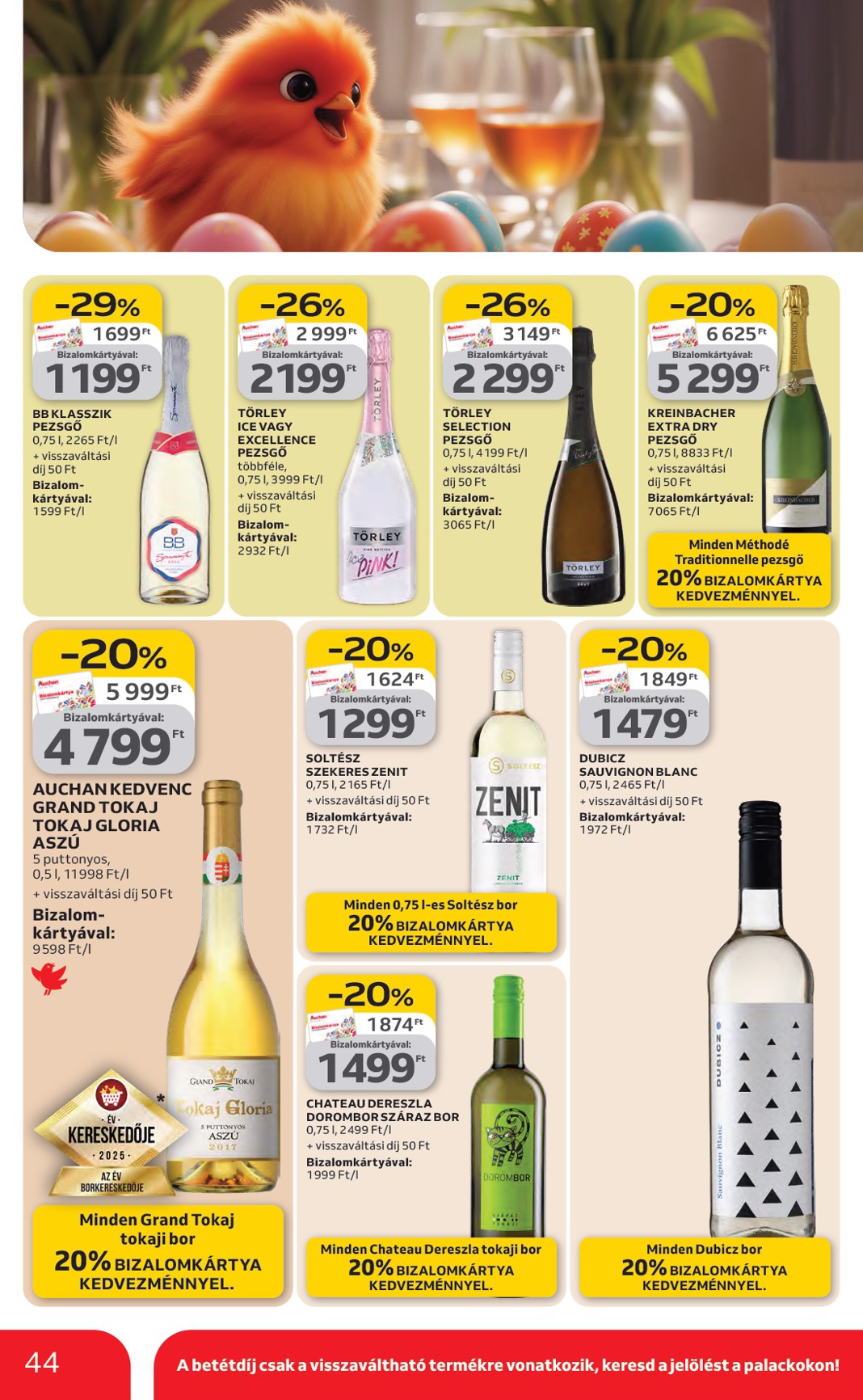 auchan - Auchan Hipermarket akciós újság, érvényes 2026.03.19. - 2026.03.25. - page: 44