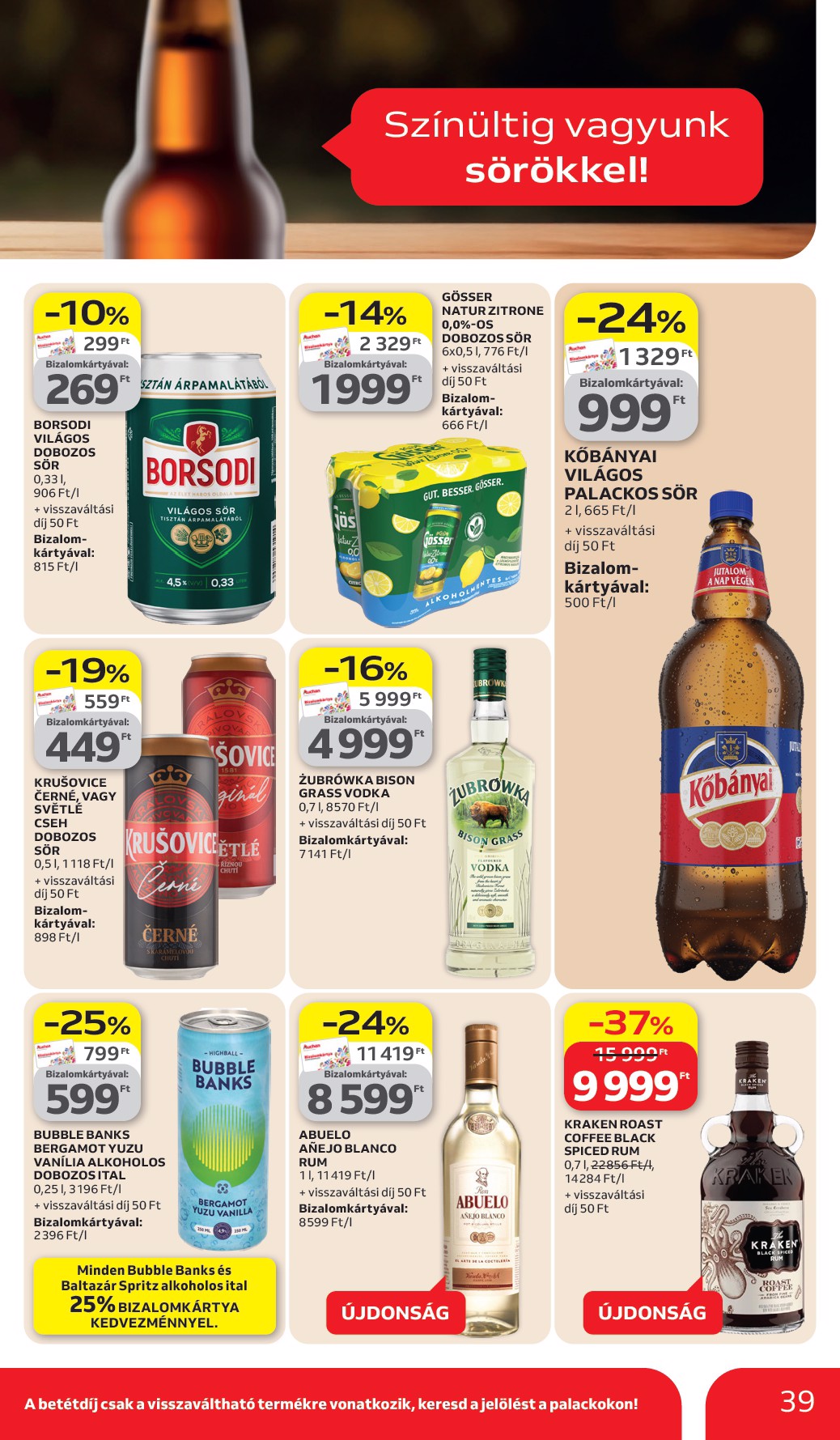 auchan - Auchan Hipermarket akciós újság, érvényes 2026.03.26. - 2026.04.08. - page: 39