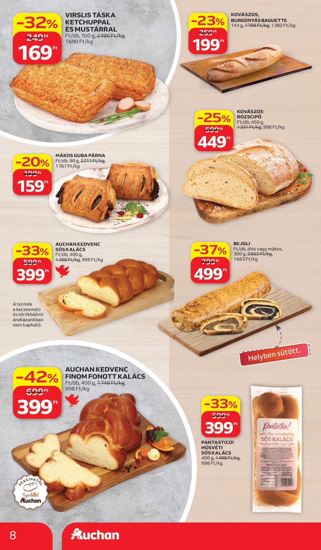 auchan - Auchan Hipermarket akciós újság, érvényes 2026.03.26. - 2026.04.08. - page: 8