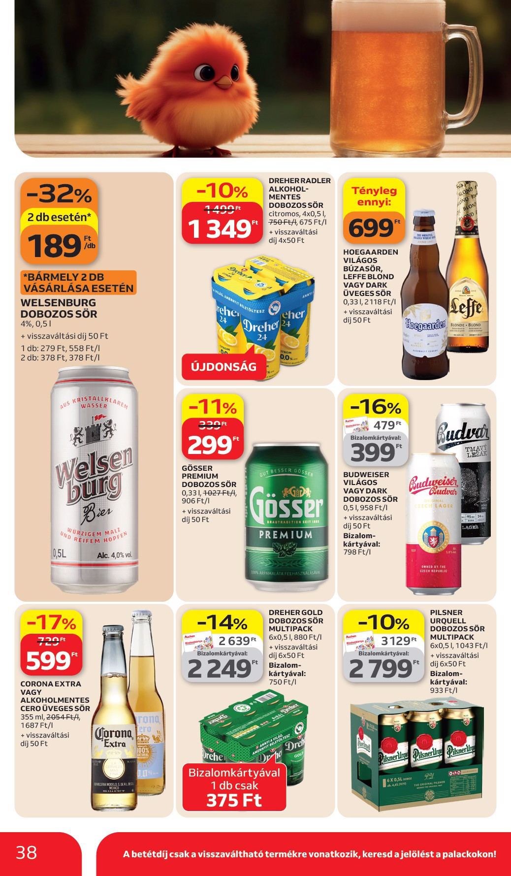 auchan - Auchan Hipermarket akciós újság, érvényes 2026.03.26. - 2026.04.08. - page: 38