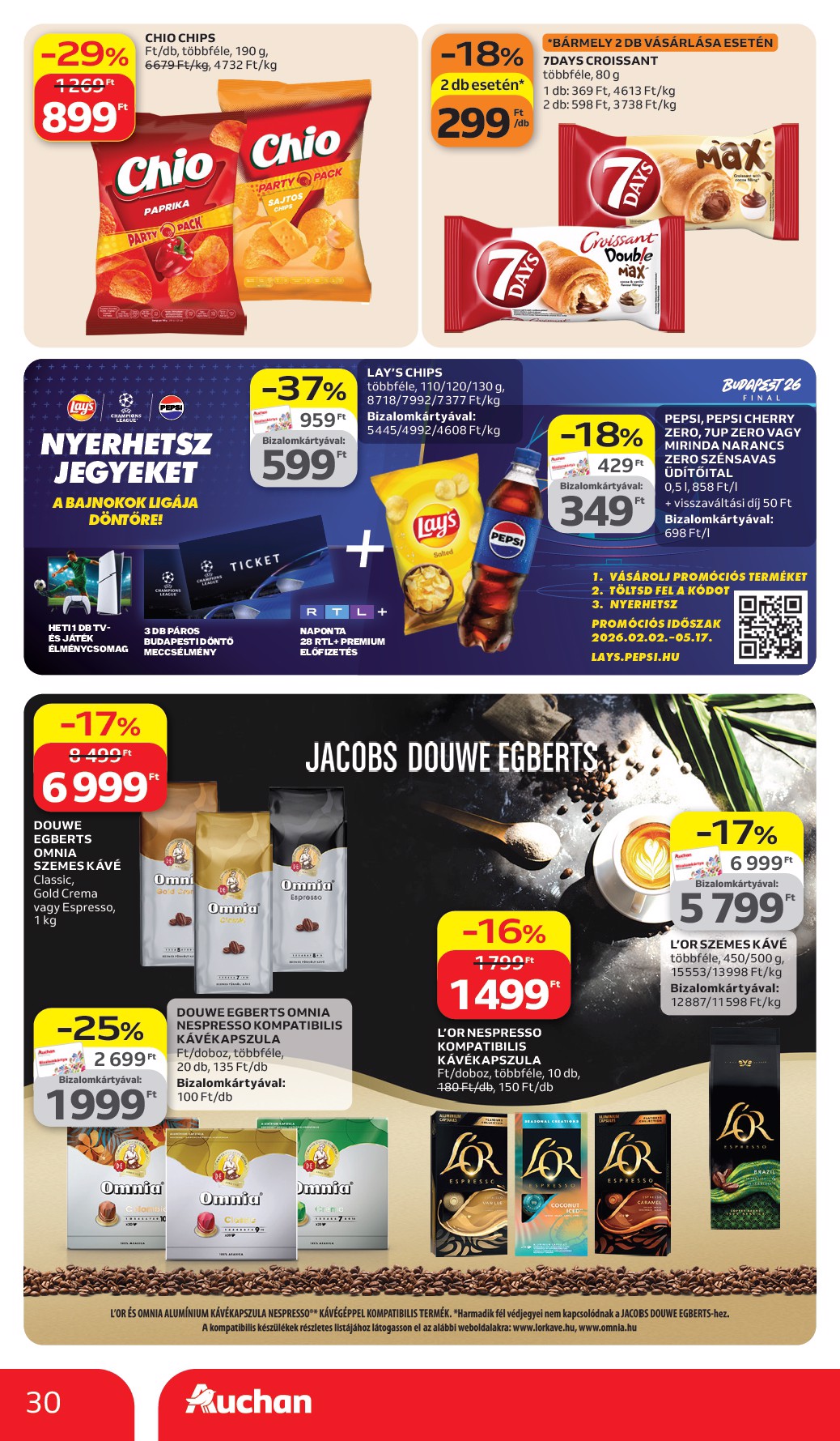 auchan - Auchan Hipermarket akciós újság, érvényes 2026.03.26. - 2026.04.08. - page: 30