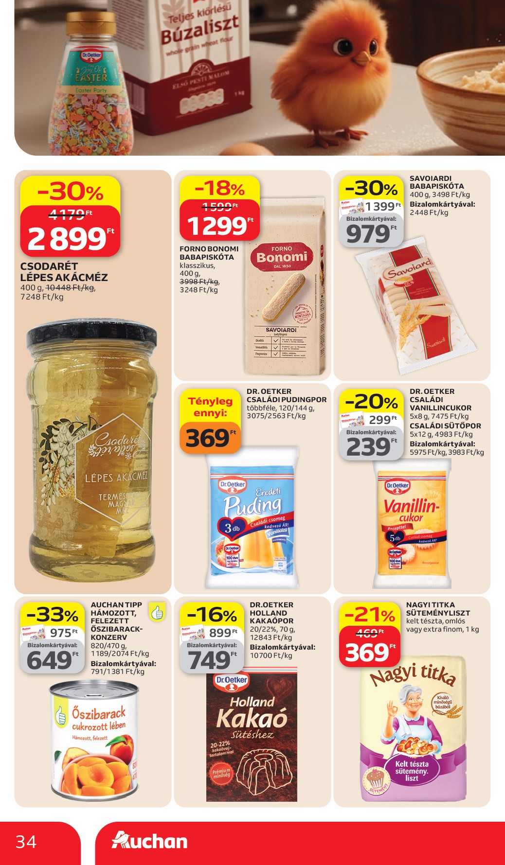 auchan - Auchan Hipermarket akciós újság, érvényes 2026.03.26. - 2026.04.08. - page: 34