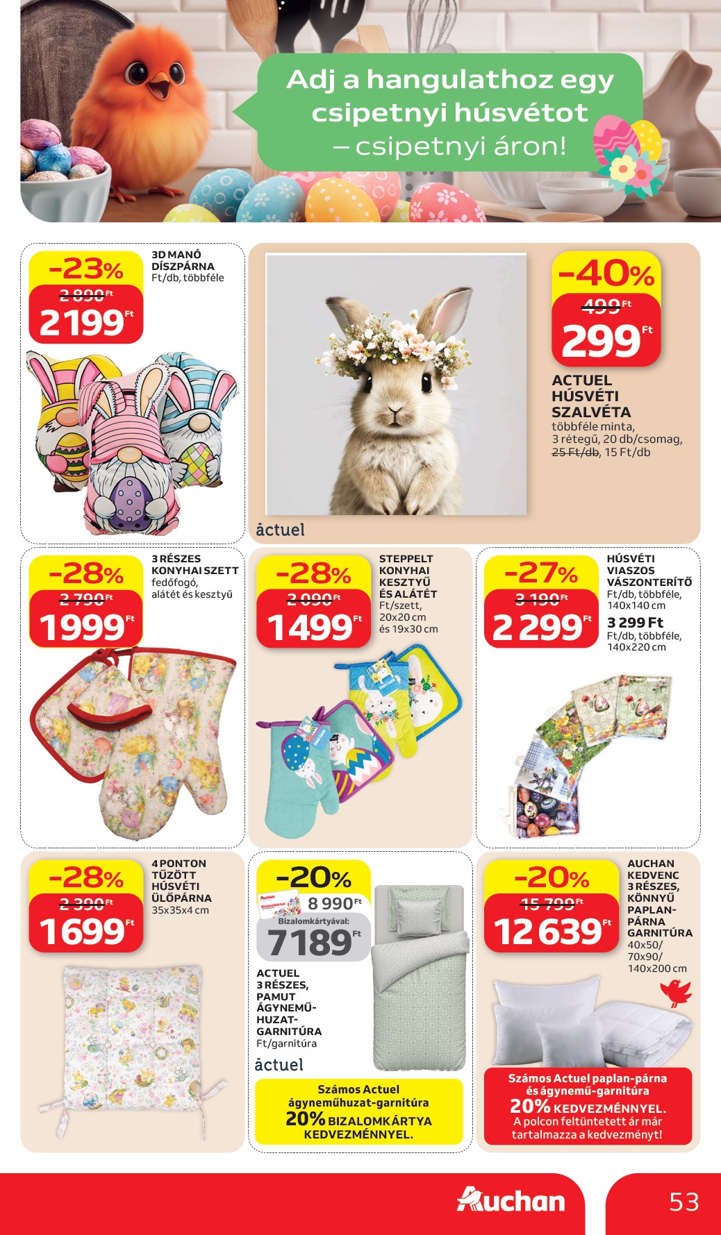 auchan - Auchan Hipermarket akciós újság, érvényes 2026.03.26. - 2026.04.08. - page: 53