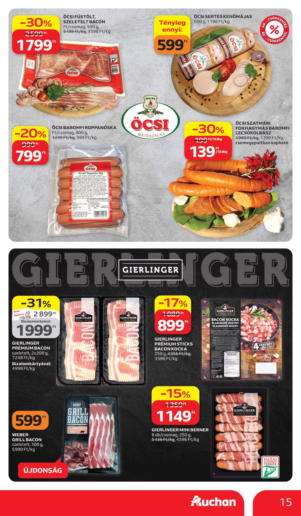 auchan - Auchan Hipermarket akciós újság, érvényes 2026.03.26. - 2026.04.08. - page: 15