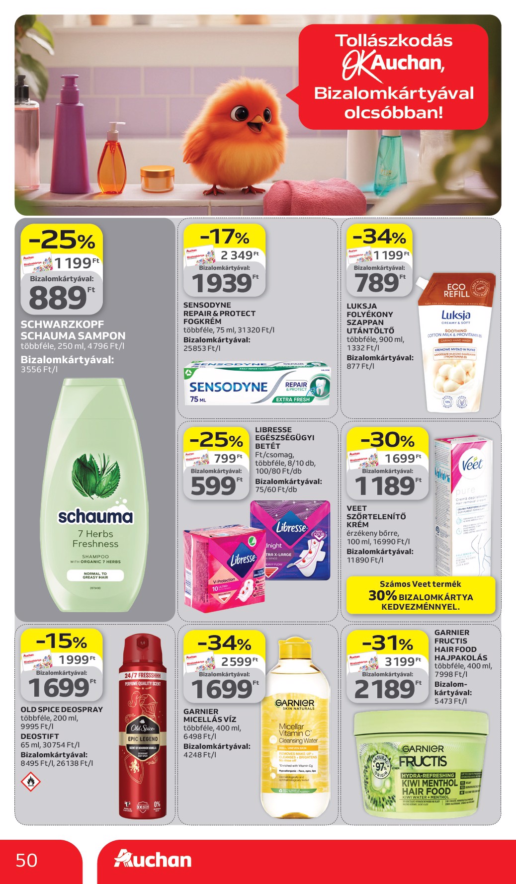 auchan - Auchan Hipermarket akciós újság, érvényes 2026.03.26. - 2026.04.08. - page: 50