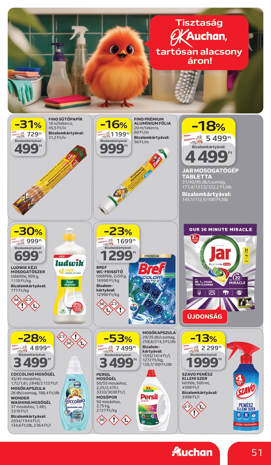 auchan - Auchan Hipermarket akciós újság, érvényes 2026.03.26. - 2026.04.08. - page: 51