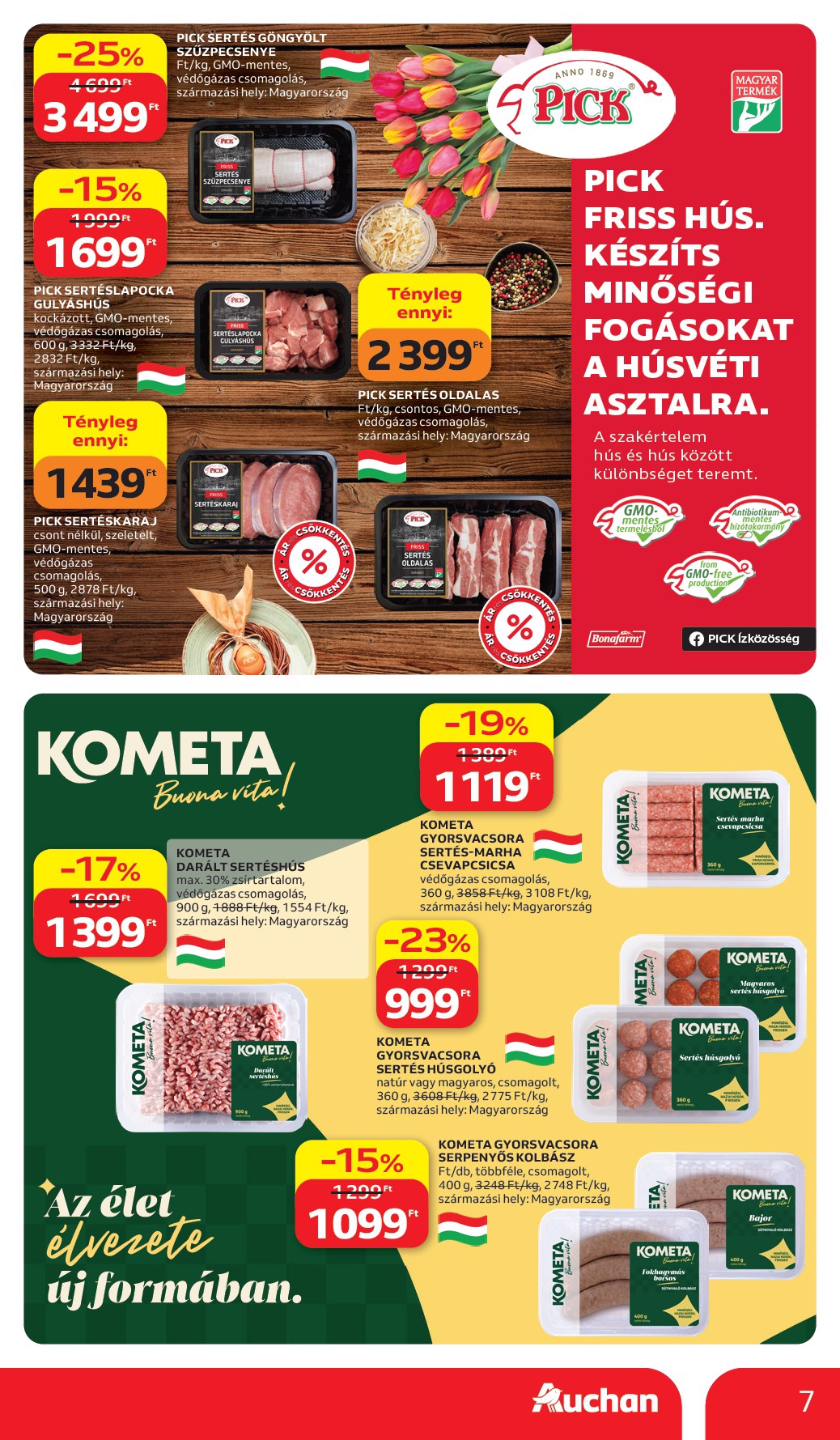 auchan - Auchan Hipermarket akciós újság, érvényes 2026.03.26. - 2026.04.08. - page: 7