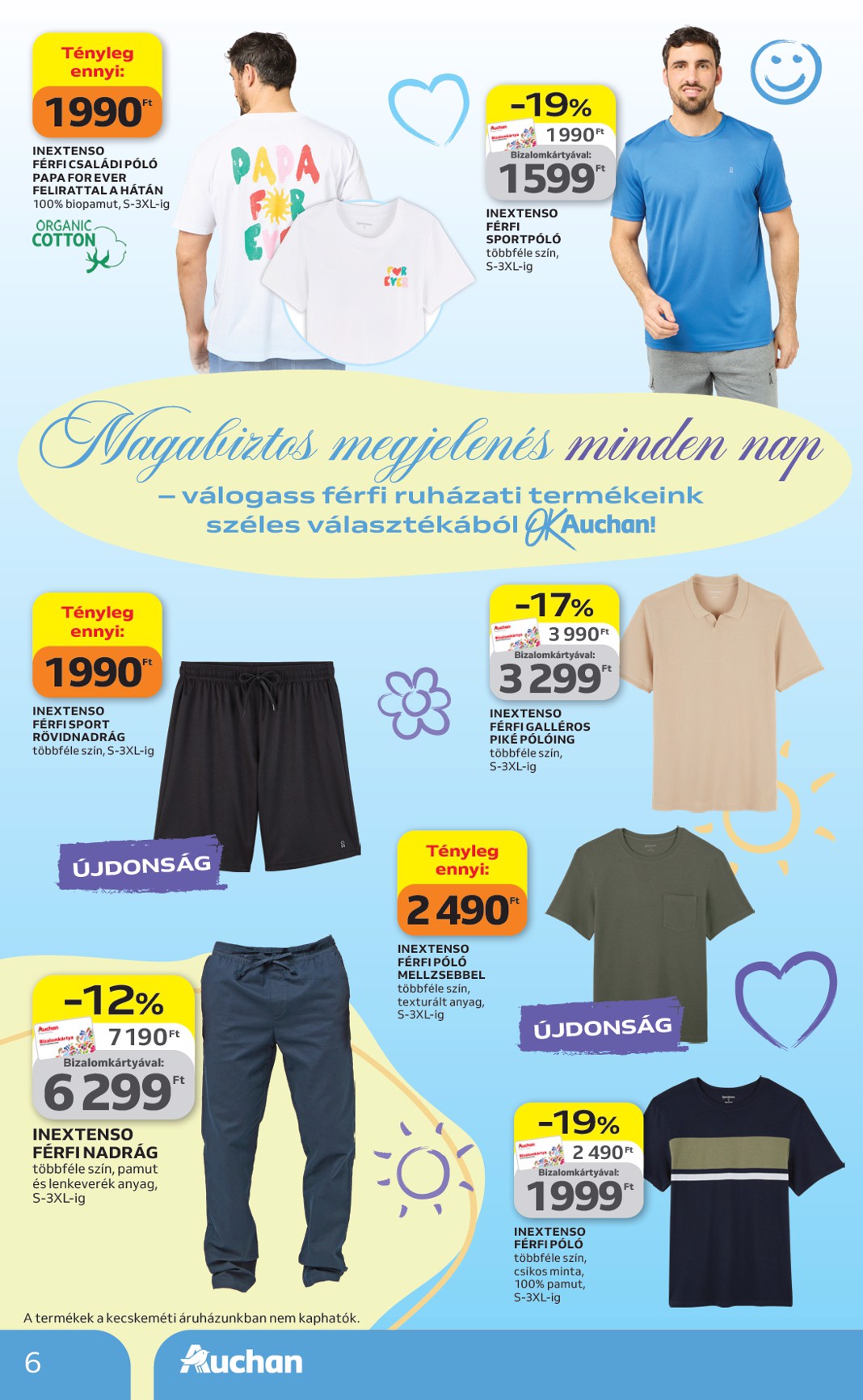 auchan - Aktuális Auchan hipermarket - Tavaszi Textil ajánlataink szórólap érvényes csütörtöktől 2026.04.09.-től szerdától 2026.04.29.-ig - page: 6