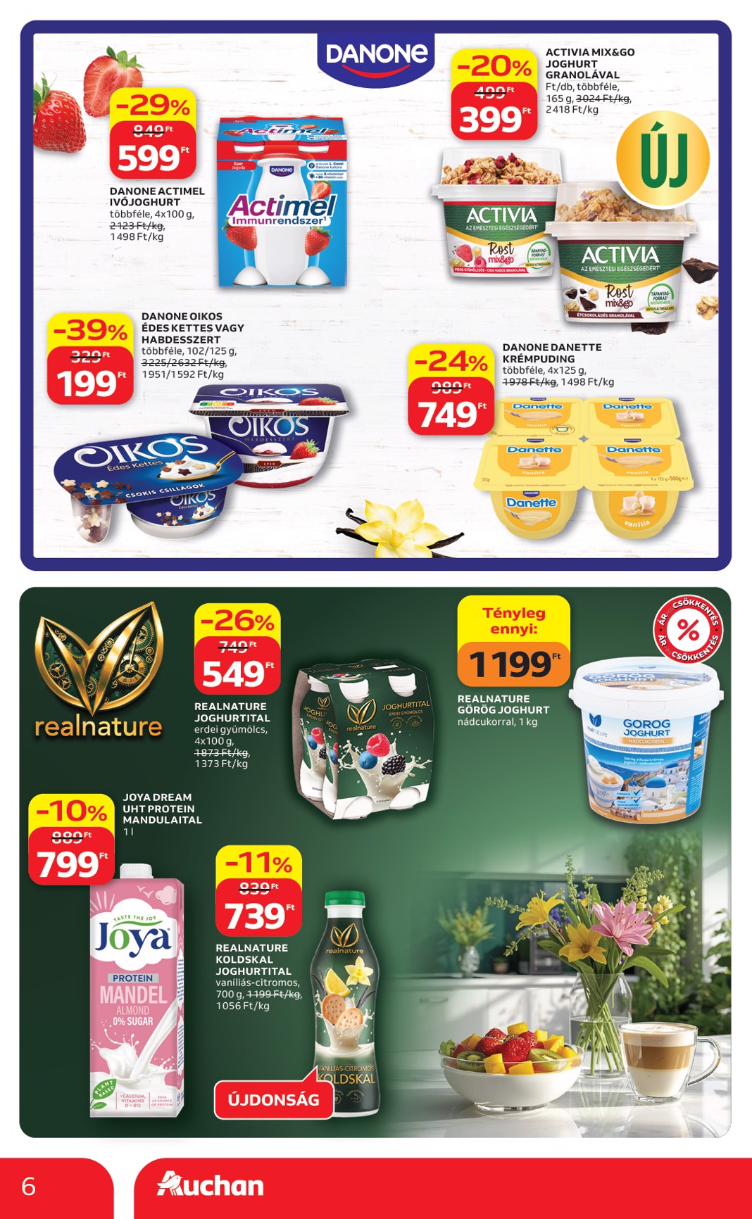 auchan - Aktuális Auchan hipermarket - Kedvenc Márkáink szórólap érvényes csütörtöktől 2026.04.09.-től szerdától 2026.04.22.-ig - page: 6