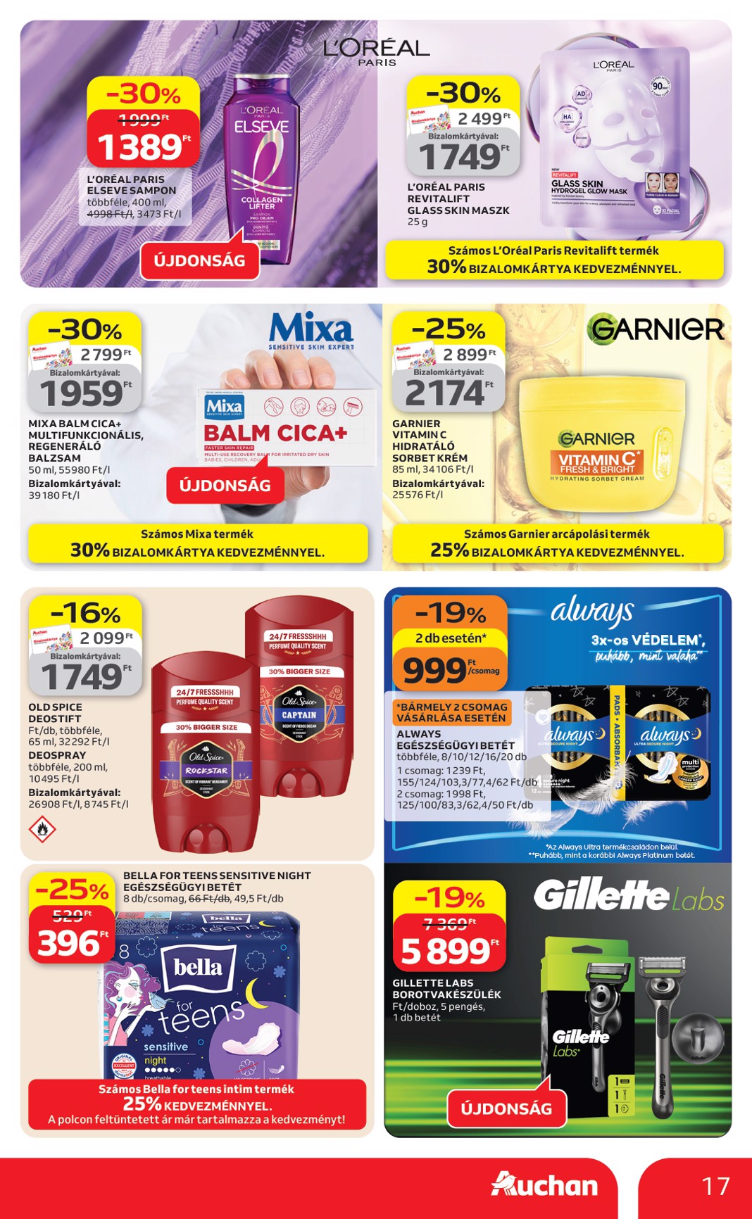 auchan - Aktuális Auchan hipermarket - Kedvenc Márkáink szórólap érvényes csütörtöktől 2026.04.09.-től szerdától 2026.04.22.-ig - page: 17