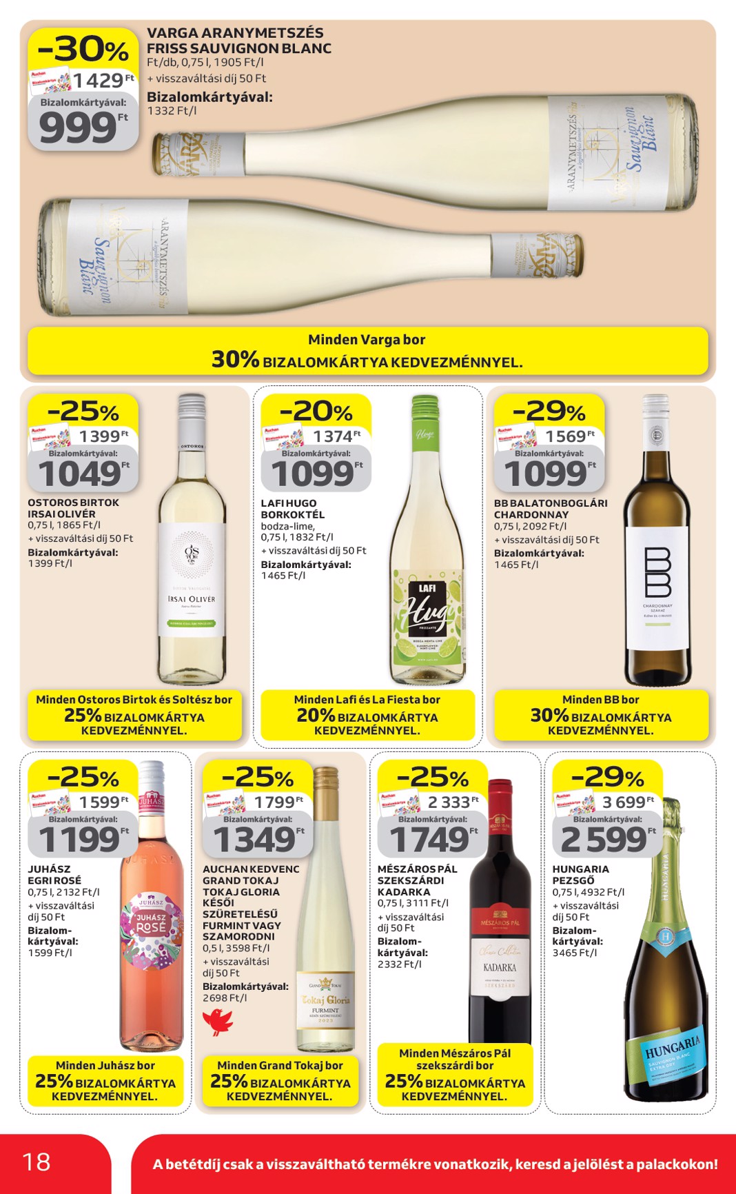 auchan - Aktuális Auchan hipermarket - Kedvenc Márkáink szórólap érvényes csütörtöktől 2026.04.09.-től szerdától 2026.04.22.-ig - page: 18