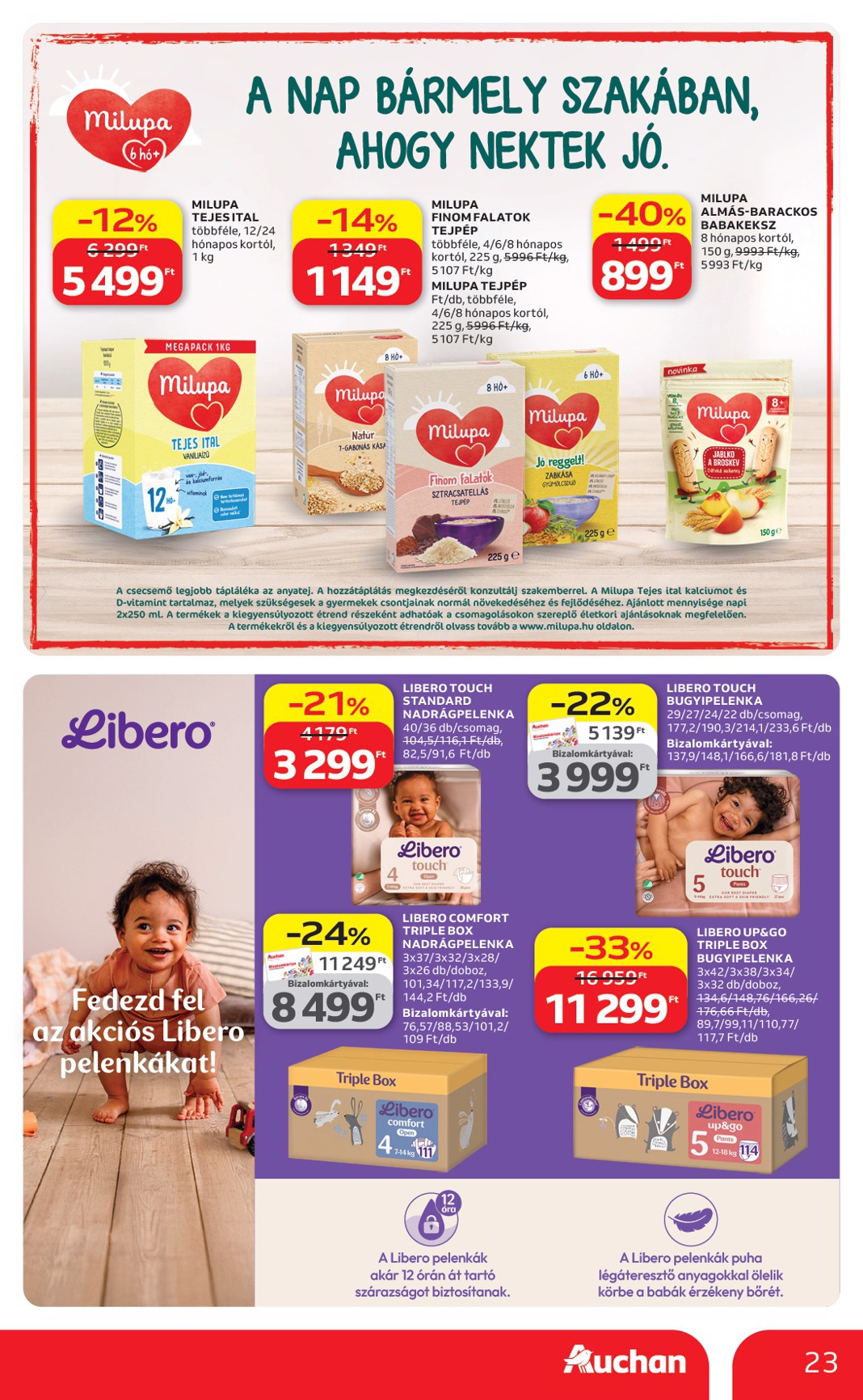 auchan - Aktuális Auchan hipermarket - Kedvenc Márkáink szórólap érvényes csütörtöktől 2026.04.09.-től szerdától 2026.04.22.-ig - page: 23