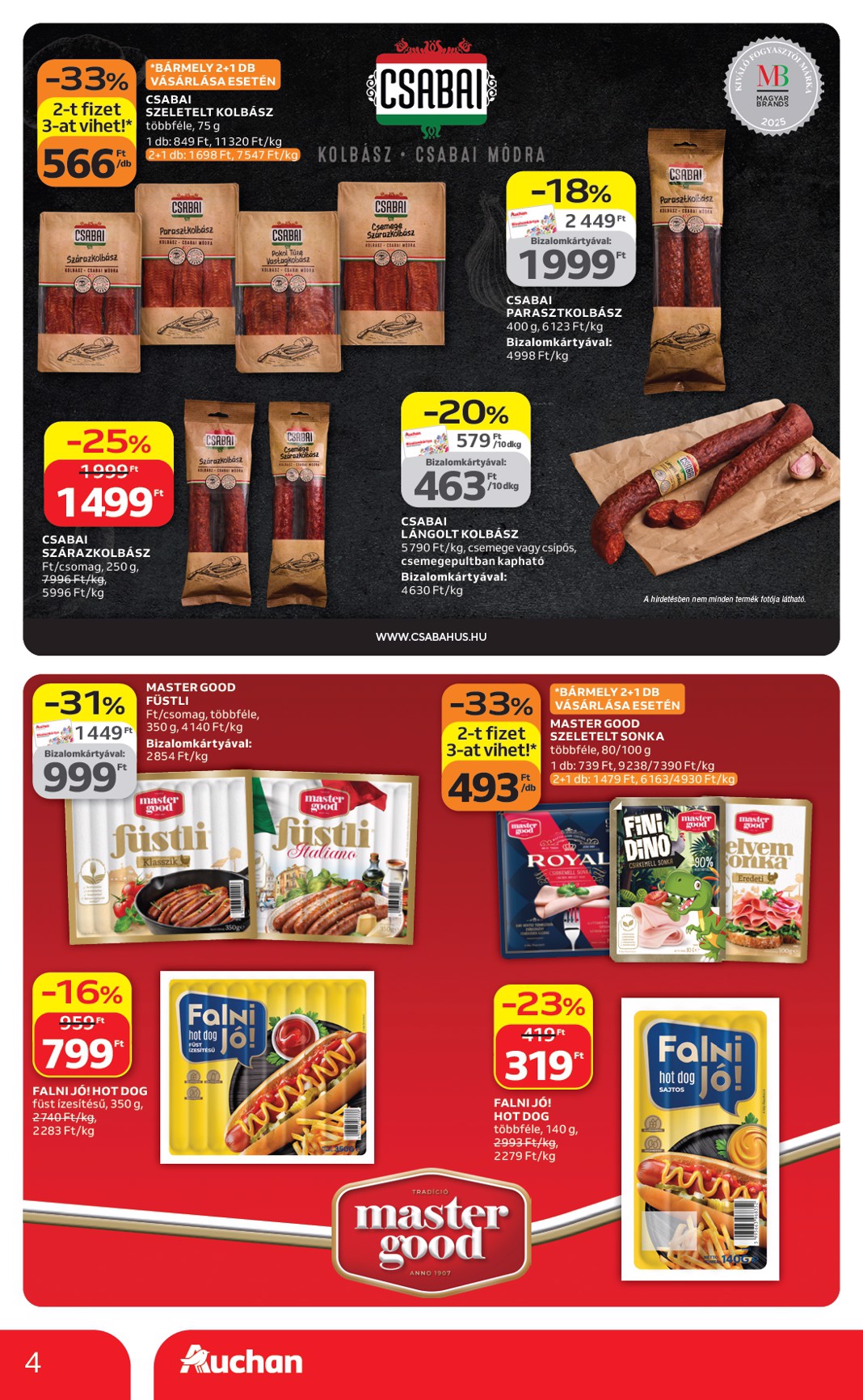 auchan - Aktuális Auchan hipermarket - Kedvenc Márkáink szórólap érvényes csütörtöktől 2026.04.09.-től szerdától 2026.04.22.-ig - page: 4