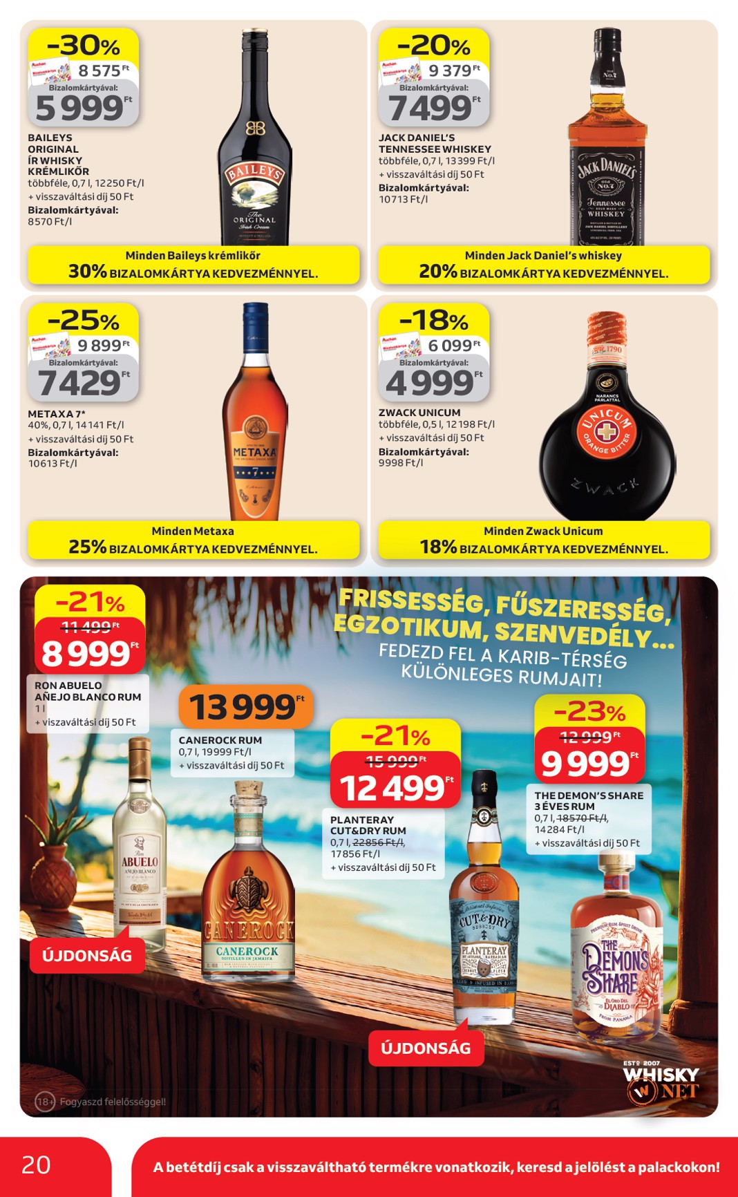 auchan - Aktuális Auchan hipermarket - Kedvenc Márkáink szórólap érvényes csütörtöktől 2026.04.09.-től szerdától 2026.04.22.-ig - page: 20