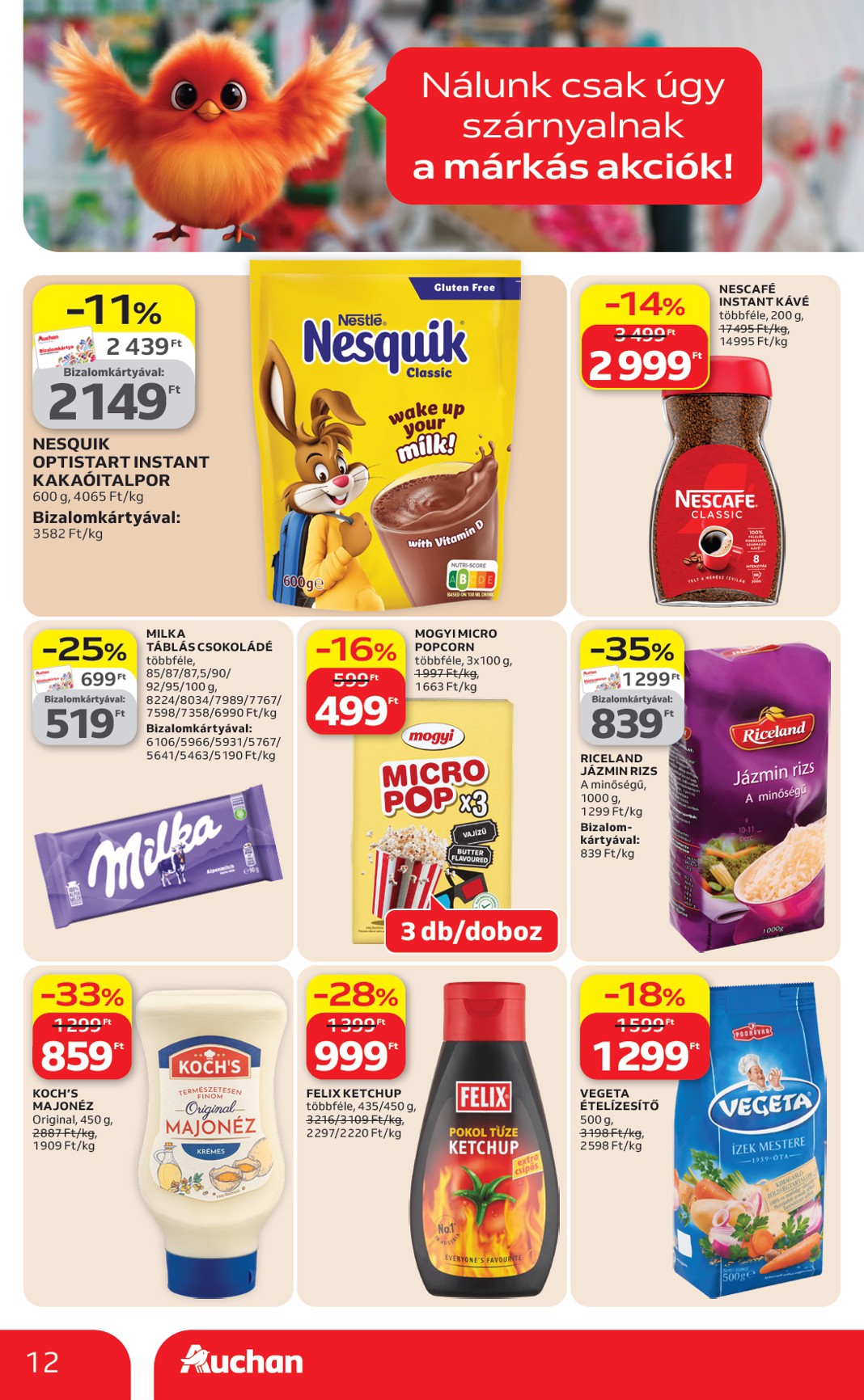 auchan - Aktuális Auchan szupermarket szórólap érvényes csütörtöktől 2026.04.09.-től szerdától 2026.04.15.-ig - page: 12