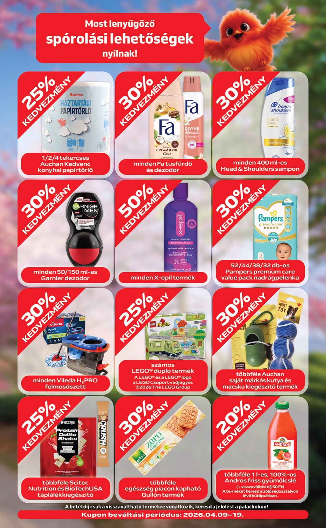 auchan - Aktuális Auchan szupermarket szórólap érvényes csütörtöktől 2026.04.09.-től szerdától 2026.04.15.-ig - page: 3