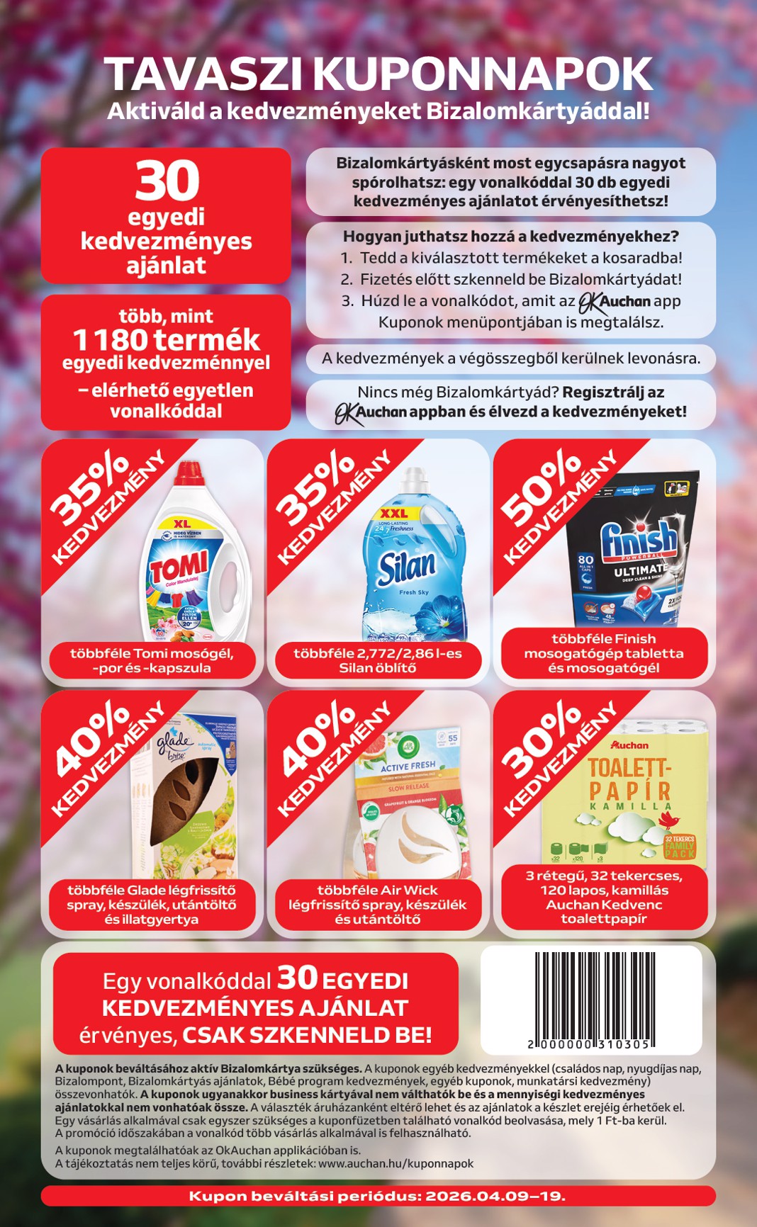 auchan - Aktuális Auchan szupermarket szórólap érvényes csütörtöktől 2026.04.09.-től szerdától 2026.04.15.-ig - page: 2