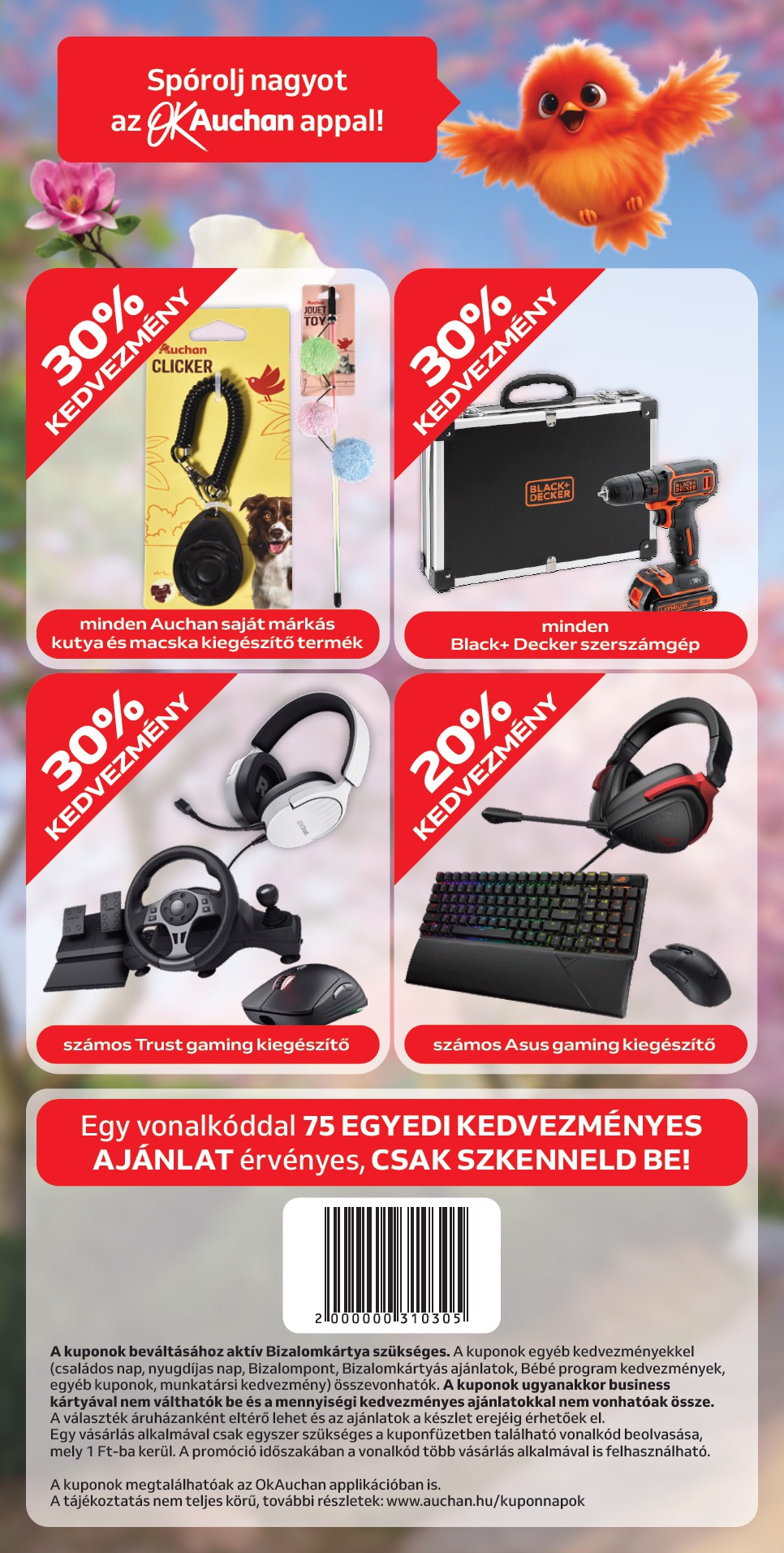 auchan - Aktuális Auchan hipermarket - Kuponfüzet szórólap érvényes csütörtöktől 2026.04.09.-től vasárnaptól 2026.04.19.-ig - page: 8