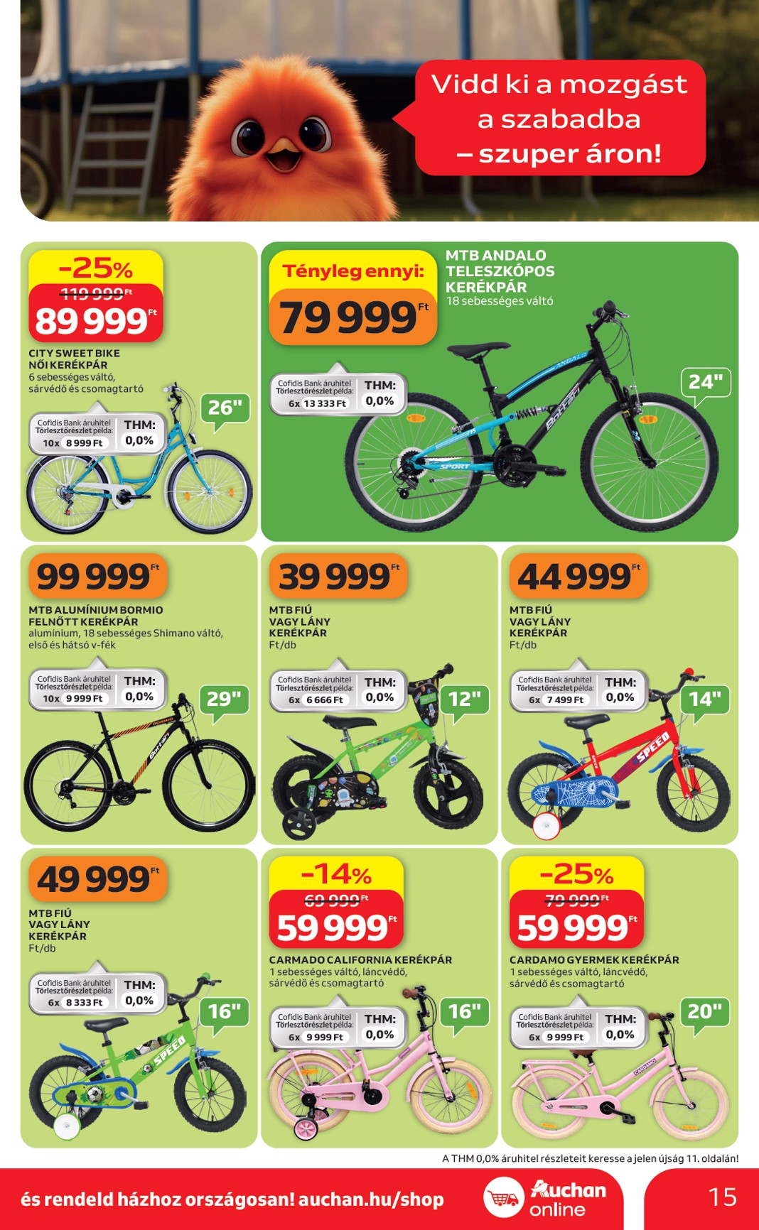 auchan - Aktuális Auchan - Kertészet és Szabadidő szórólap érvényes csütörtöktől 2026.04.16.-től csütörtöktől 2026.05.14.-ig - page: 15