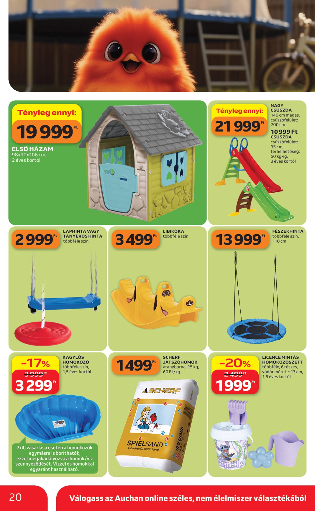 auchan - Aktuális Auchan - Kertészet és Szabadidő szórólap érvényes csütörtöktől 2026.04.16.-től csütörtöktől 2026.05.14.-ig - page: 20