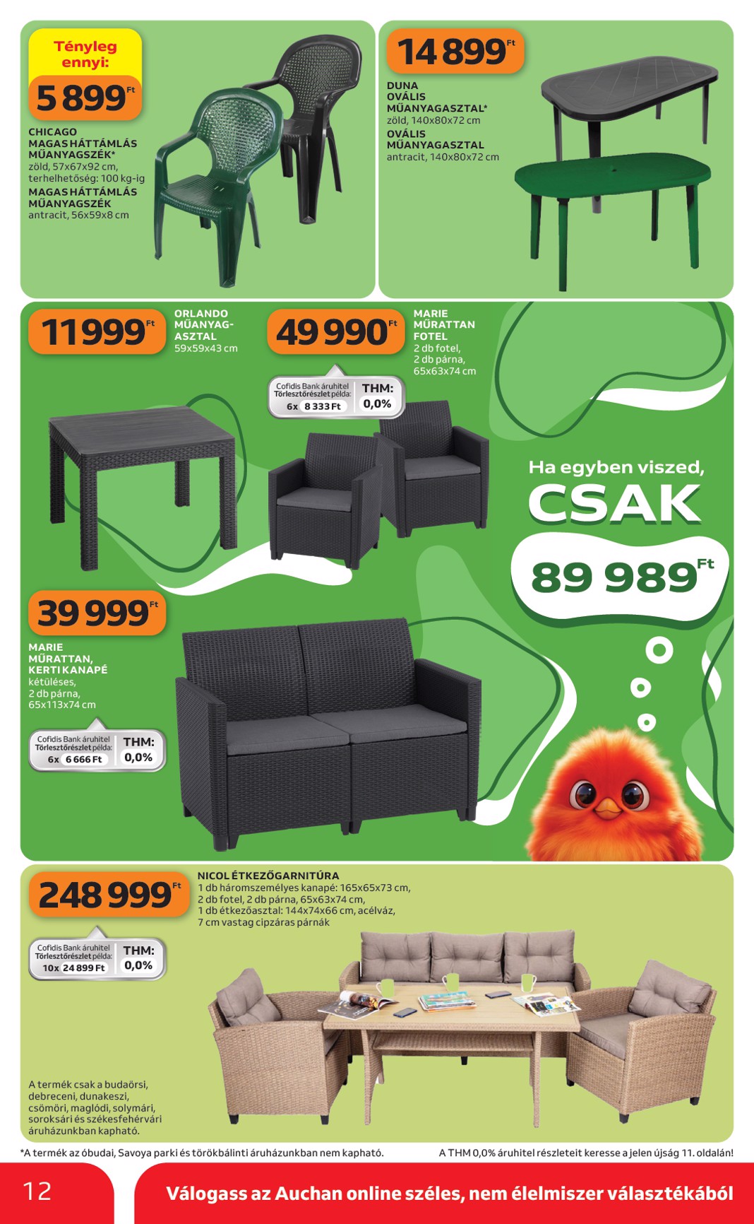 auchan - Aktuális Auchan - Kertészet és Szabadidő szórólap érvényes csütörtöktől 2026.04.16.-től csütörtöktől 2026.05.14.-ig - page: 12