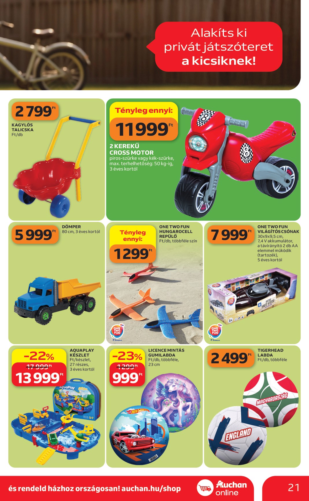 auchan - Aktuális Auchan - Kertészet és Szabadidő szórólap érvényes csütörtöktől 2026.04.16.-től csütörtöktől 2026.05.14.-ig - page: 21