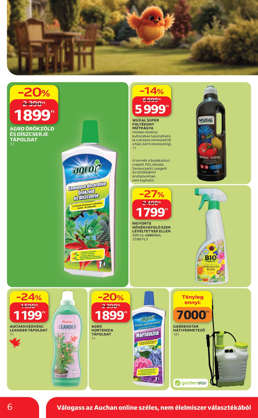 auchan - Aktuális Auchan - Kertészet és Szabadidő szórólap érvényes csütörtöktől 2026.04.16.-től csütörtöktől 2026.05.14.-ig - page: 6