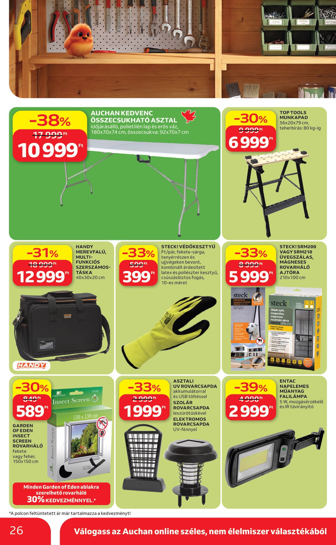 auchan - Aktuális Auchan - Kertészet és Szabadidő szórólap érvényes csütörtöktől 2026.04.16.-től csütörtöktől 2026.05.14.-ig - page: 26