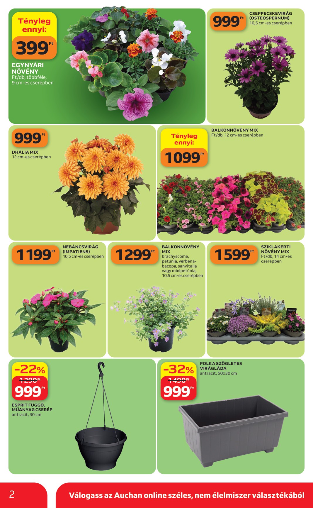 auchan - Aktuális Auchan - Kertészet és Szabadidő szórólap érvényes csütörtöktől 2026.04.16.-től csütörtöktől 2026.05.14.-ig - page: 2