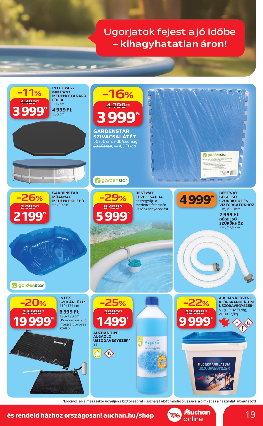 auchan - Aktuális Auchan - Kertészet és Szabadidő szórólap érvényes csütörtöktől 2026.04.16.-től csütörtöktől 2026.05.14.-ig - page: 19