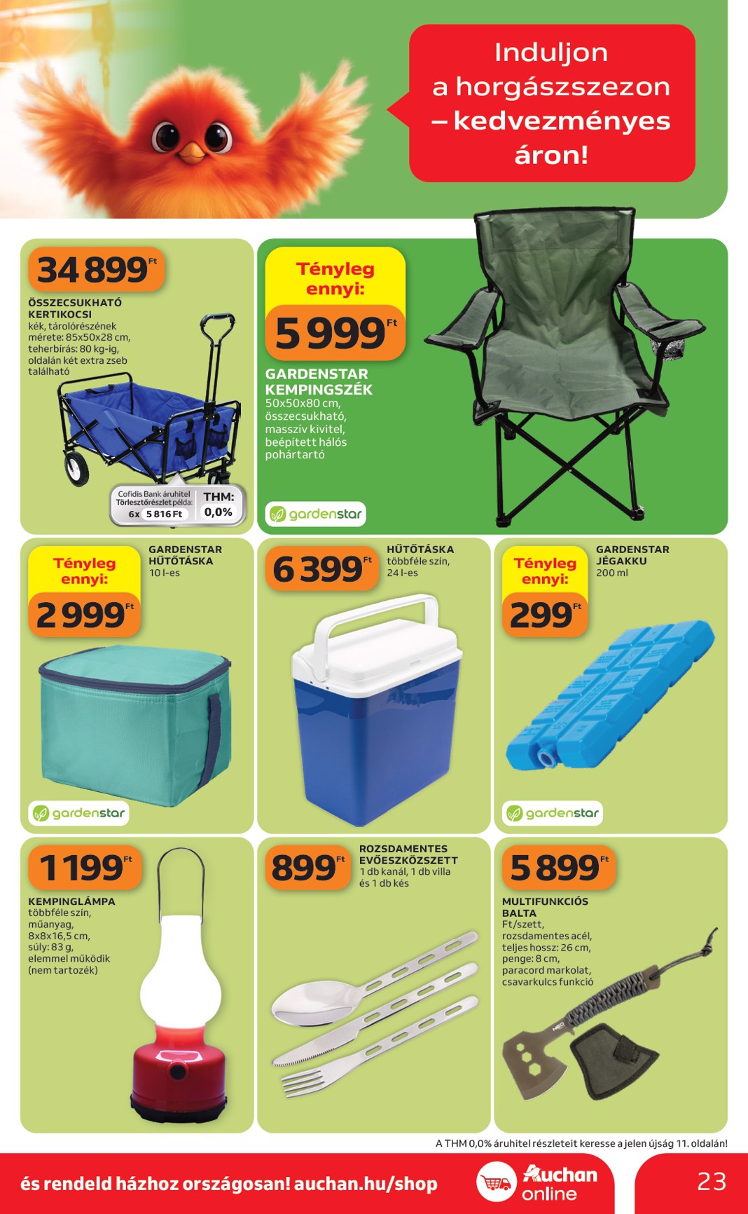 auchan - Aktuális Auchan - Kertészet és Szabadidő szórólap érvényes csütörtöktől 2026.04.16.-től csütörtöktől 2026.05.14.-ig - page: 23