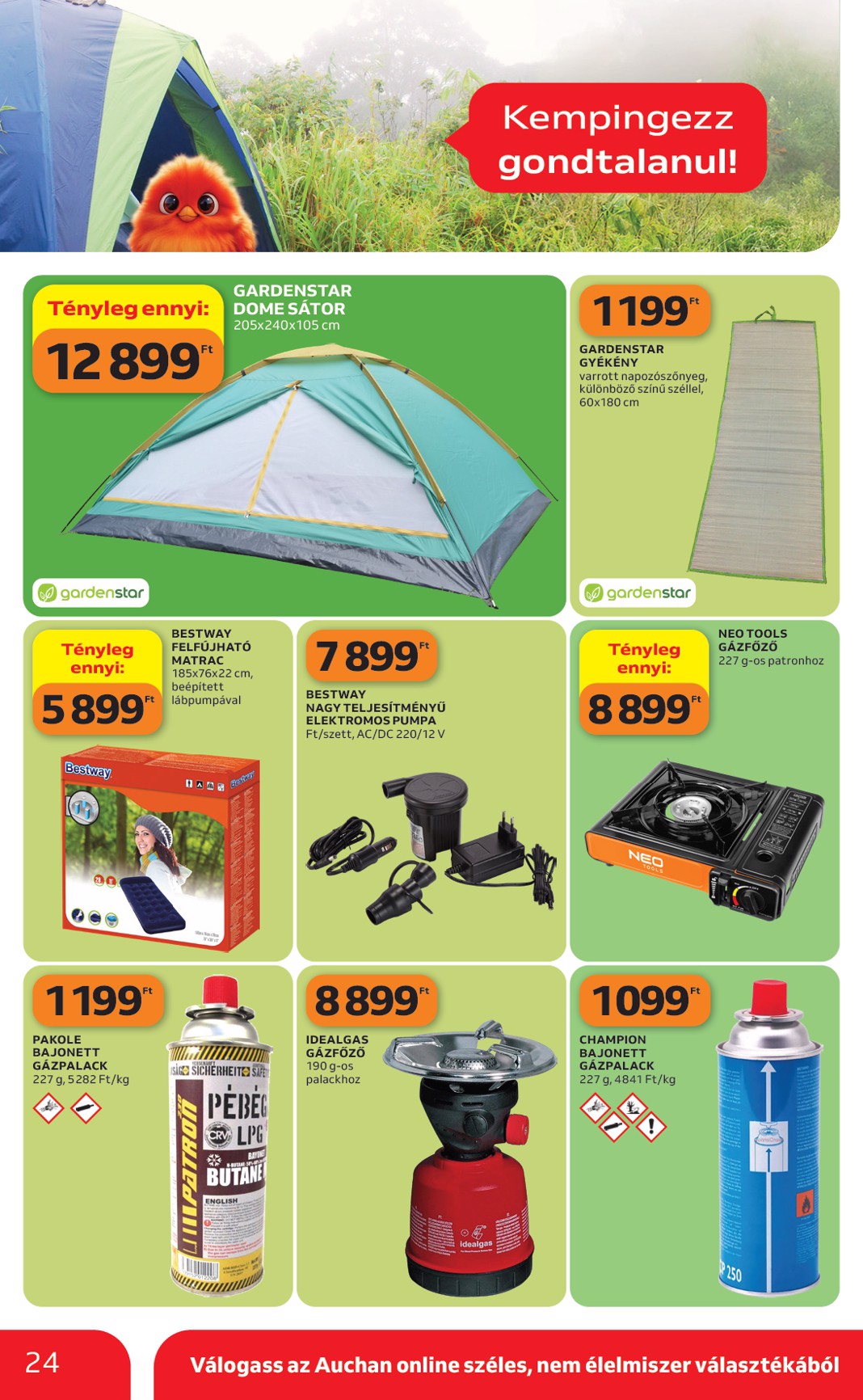 auchan - Aktuális Auchan - Kertészet és Szabadidő szórólap érvényes csütörtöktől 2026.04.16.-től csütörtöktől 2026.05.14.-ig - page: 24