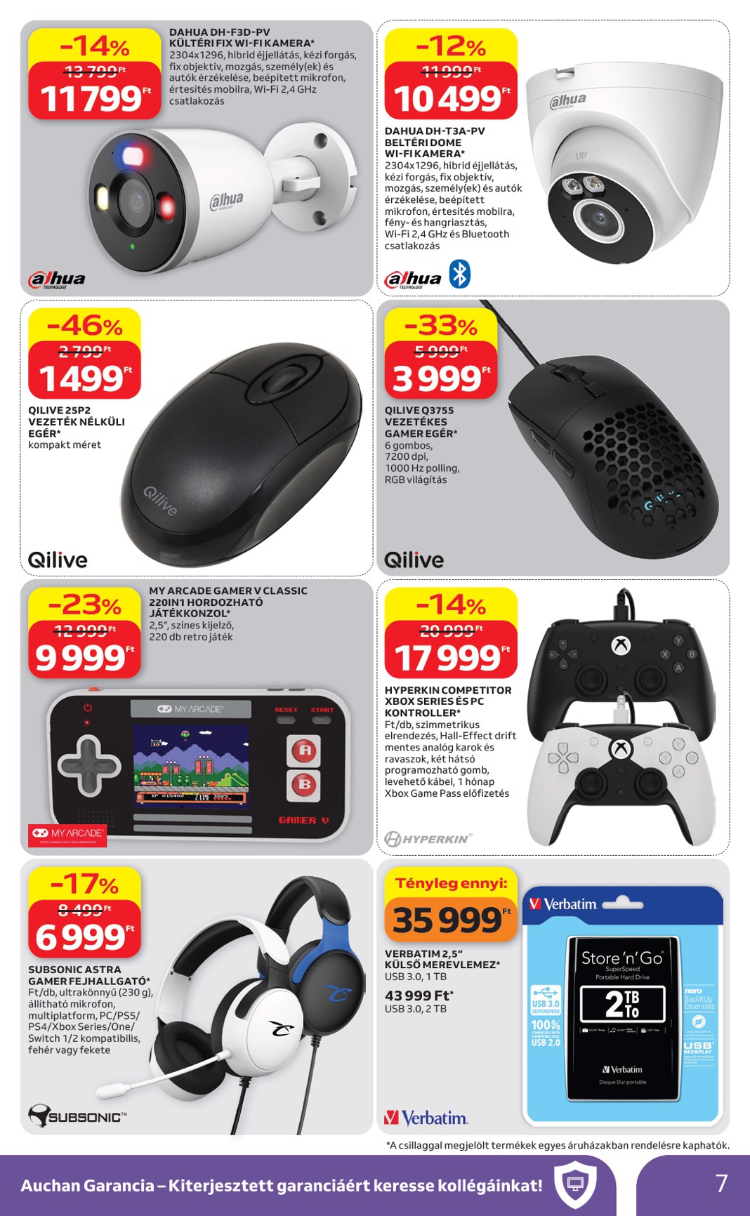 auchan - Aktuális Auchan - Elektronikai ajánlataink szórólap érvényes csütörtöktől 2026.04.16.-től szerdától 2026.04.29.-ig - page: 7