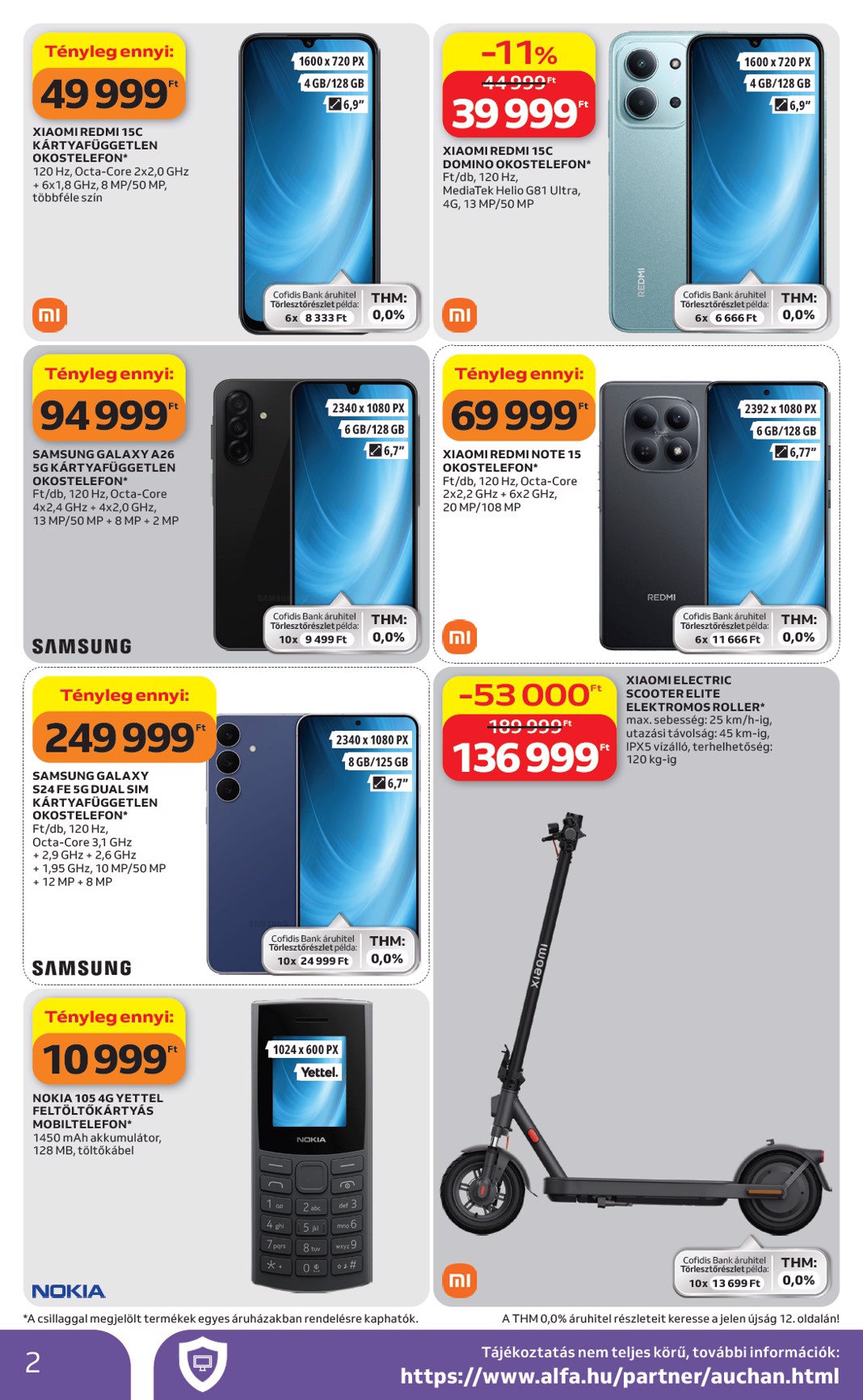 auchan - Aktuális Auchan - Elektronikai ajánlataink szórólap érvényes csütörtöktől 2026.04.16.-től szerdától 2026.04.29.-ig - page: 2