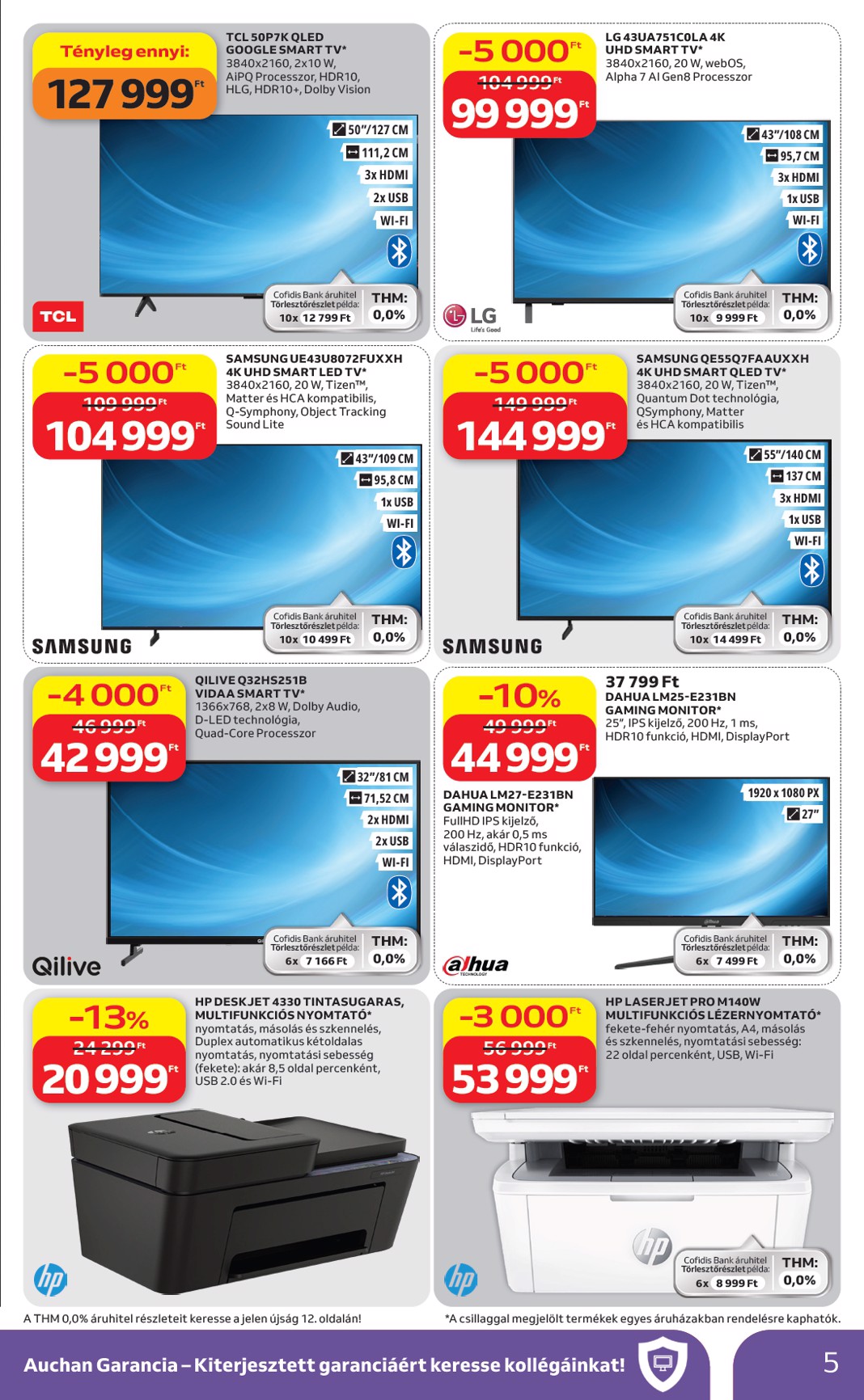 auchan - Aktuális Auchan - Elektronikai ajánlataink szórólap érvényes csütörtöktől 2026.04.16.-től szerdától 2026.04.29.-ig - page: 5