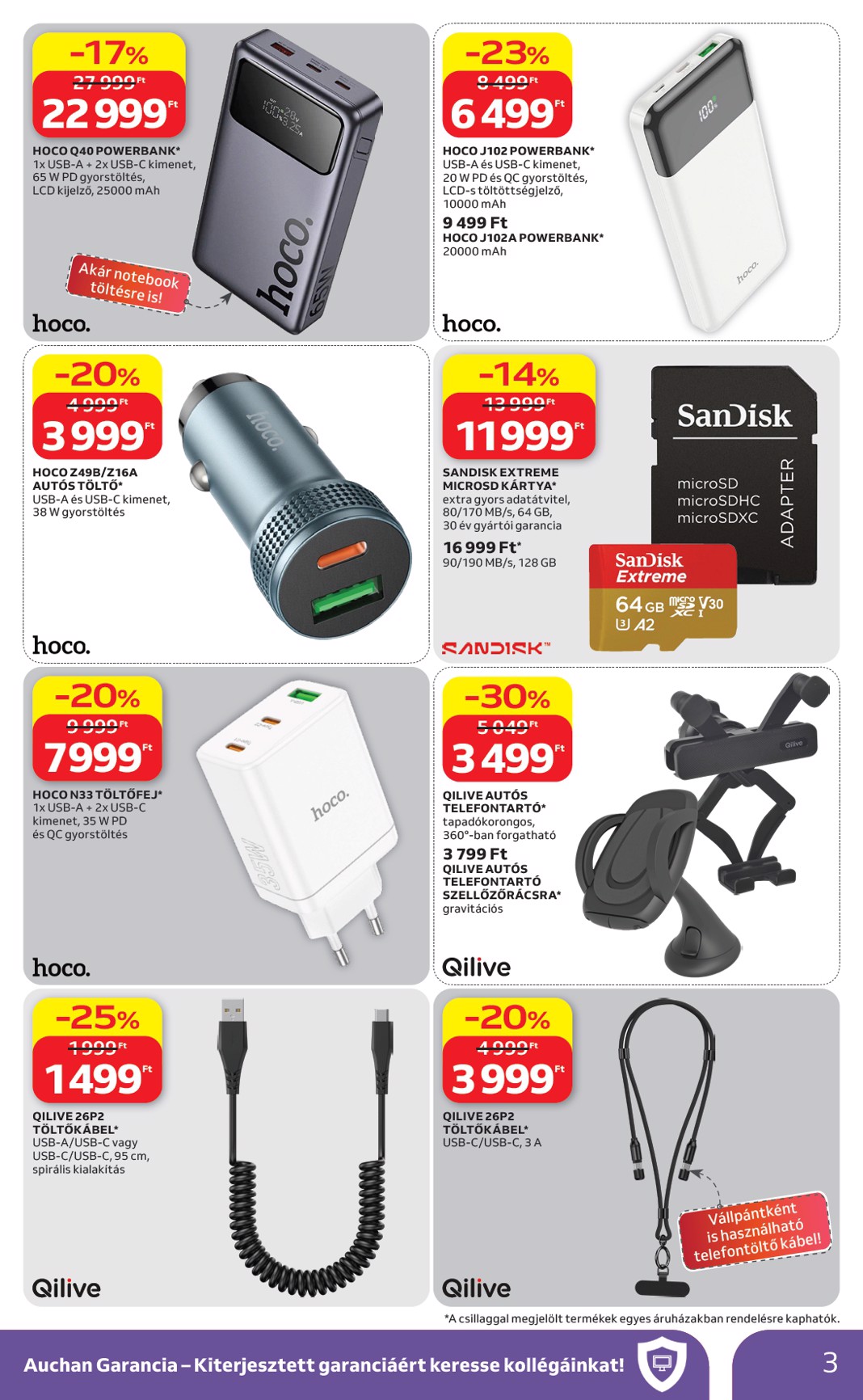 auchan - Aktuális Auchan - Elektronikai ajánlataink szórólap érvényes csütörtöktől 2026.04.16.-től szerdától 2026.04.29.-ig - page: 3