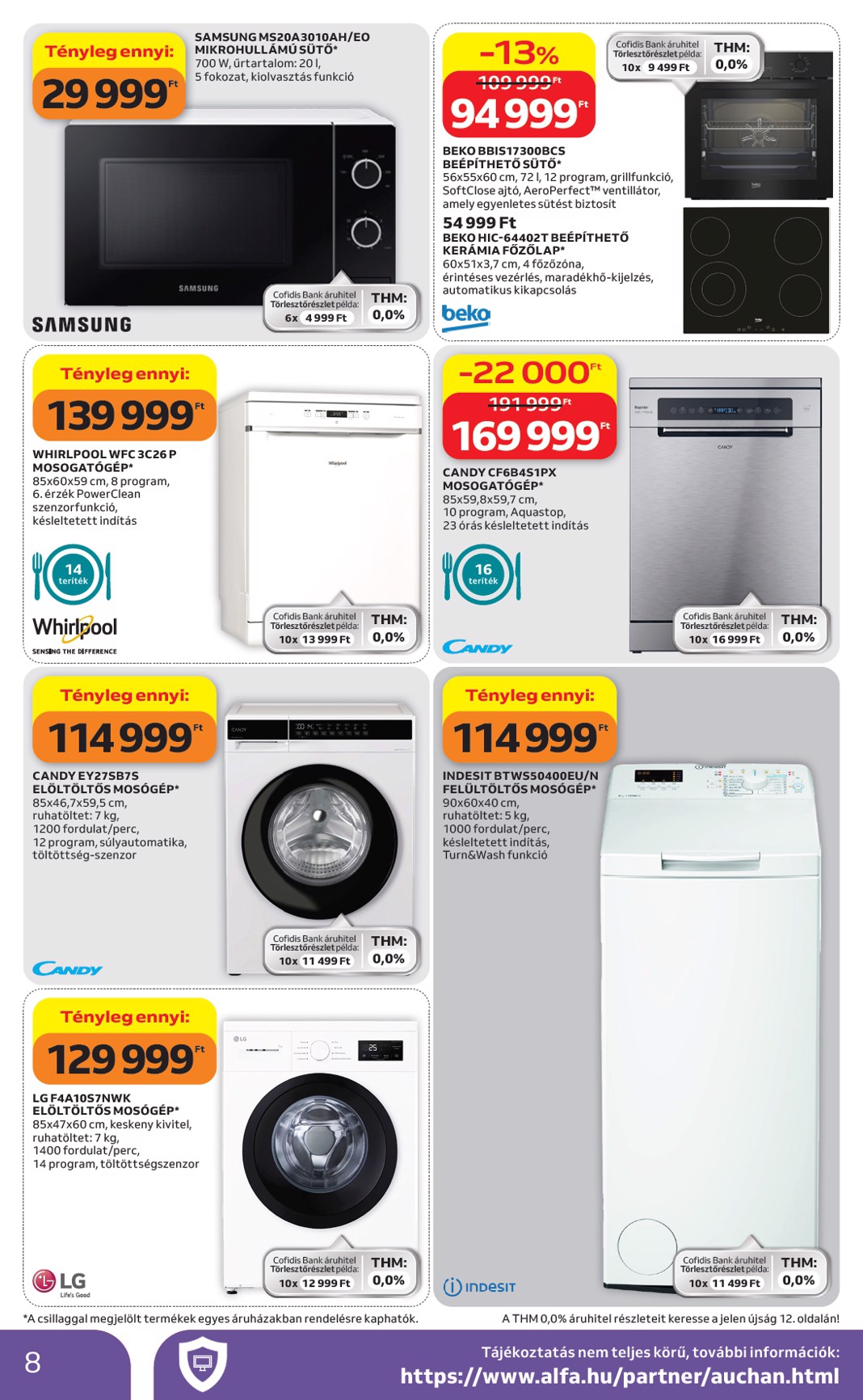 auchan - Aktuális Auchan - Elektronikai ajánlataink szórólap érvényes csütörtöktől 2026.04.16.-től szerdától 2026.04.29.-ig - page: 8