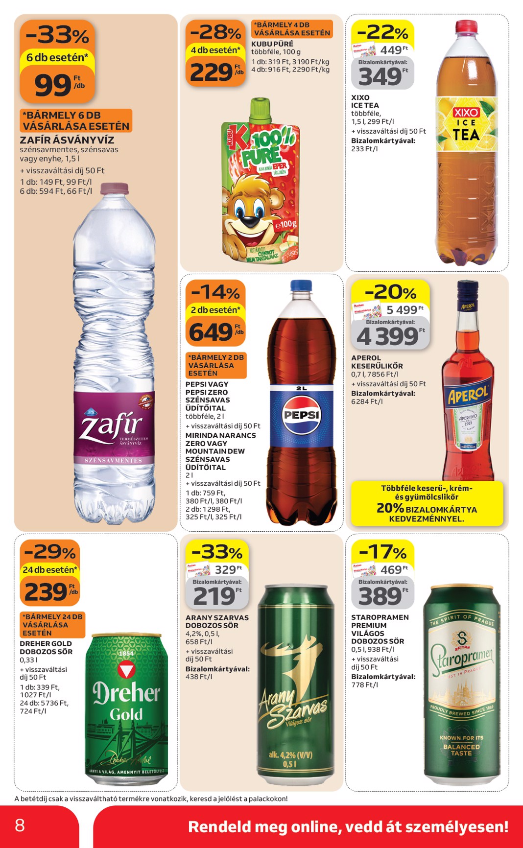 auchan - Aktuális Auchan szupermarket szórólap érvényes csütörtöktől 2026.04.16.-től szerdától 2026.04.22.-ig - page: 8