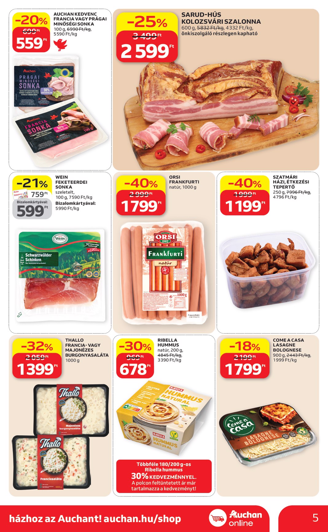 auchan - Aktuális Auchan szupermarket szórólap érvényes csütörtöktől 2026.04.16.-től szerdától 2026.04.22.-ig - page: 5