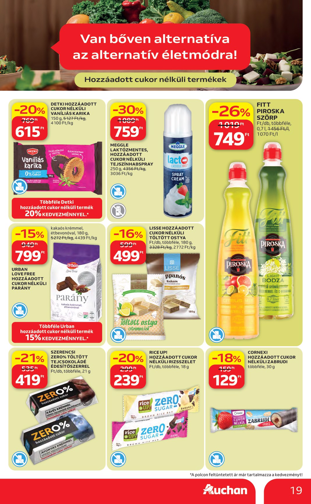 auchan - Aktuális Auchan hipermarket szórólap érvényes csütörtöktől 2026.04.16.-től szerdától 2026.04.22.-ig - page: 19