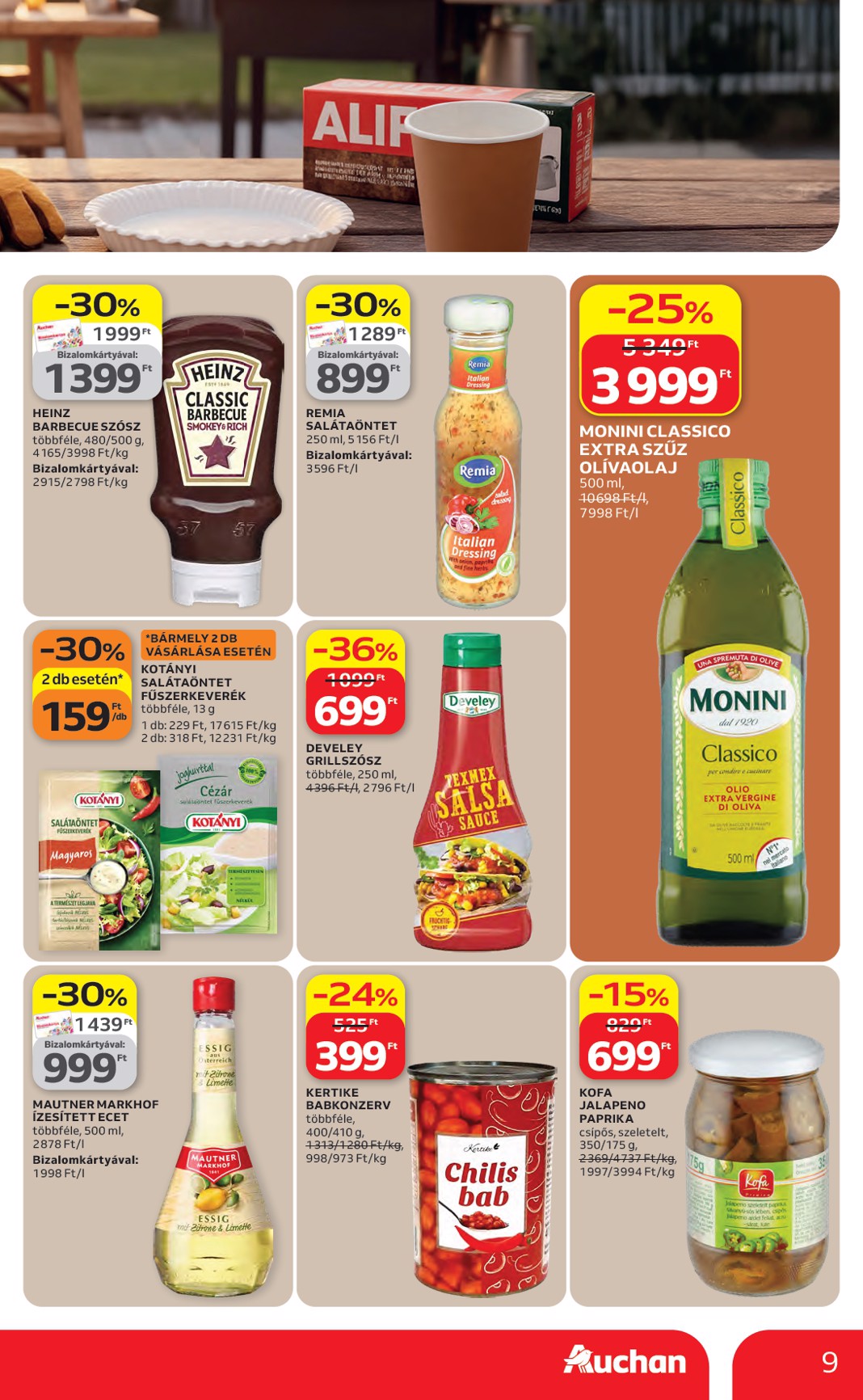 auchan - Aktuális Auchan hipermarket szórólap érvényes csütörtöktől 2026.04.16.-től szerdától 2026.04.22.-ig - page: 9