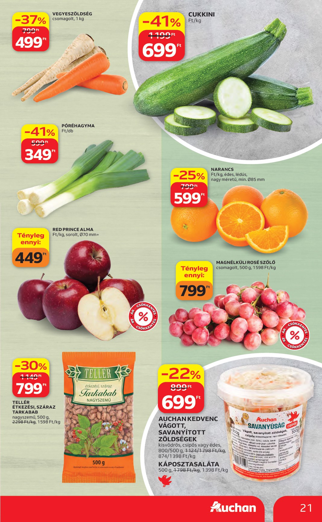 auchan - Aktuális Auchan hipermarket szórólap érvényes csütörtöktől 2026.04.16.-től szerdától 2026.04.22.-ig - page: 21
