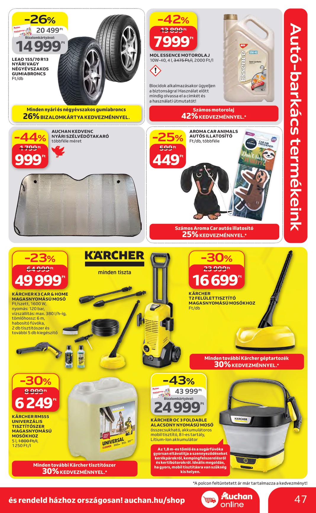 auchan - Aktuális Auchan hipermarket szórólap érvényes csütörtöktől 2026.04.16.-től szerdától 2026.04.22.-ig - page: 47